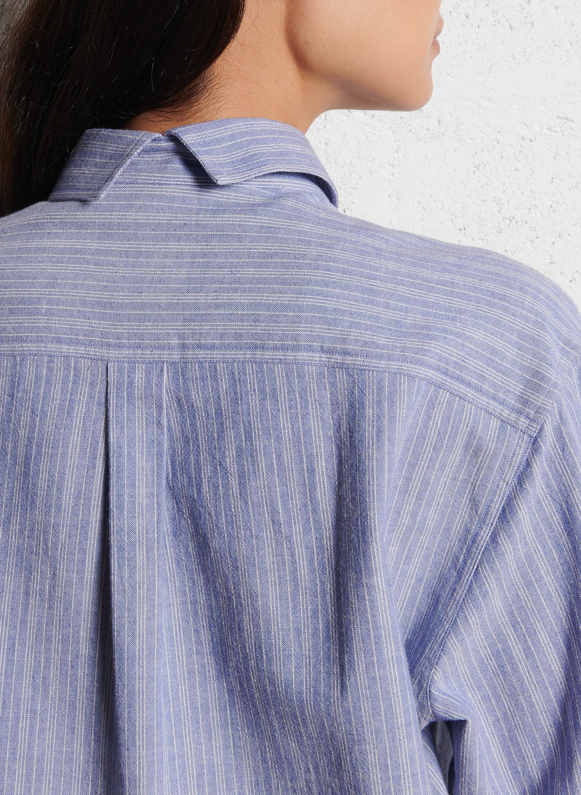 Colonel - Einfarbiges Hemd LAURENCE BRAS Blau