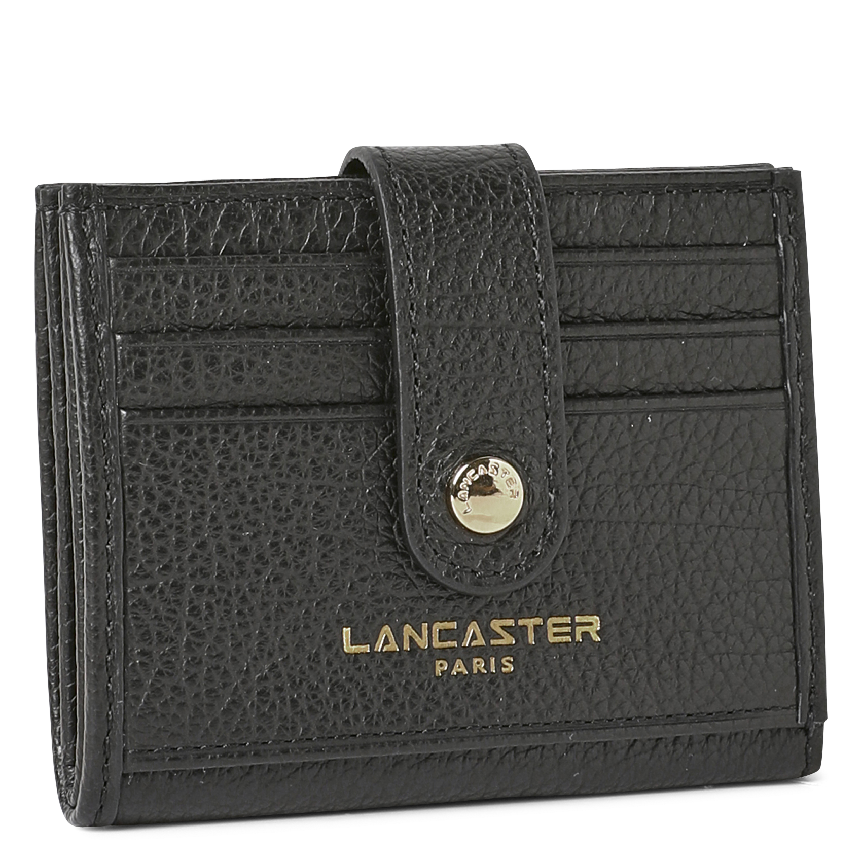 Porte-cartes en cuir LANCASTER PARIS Noir
