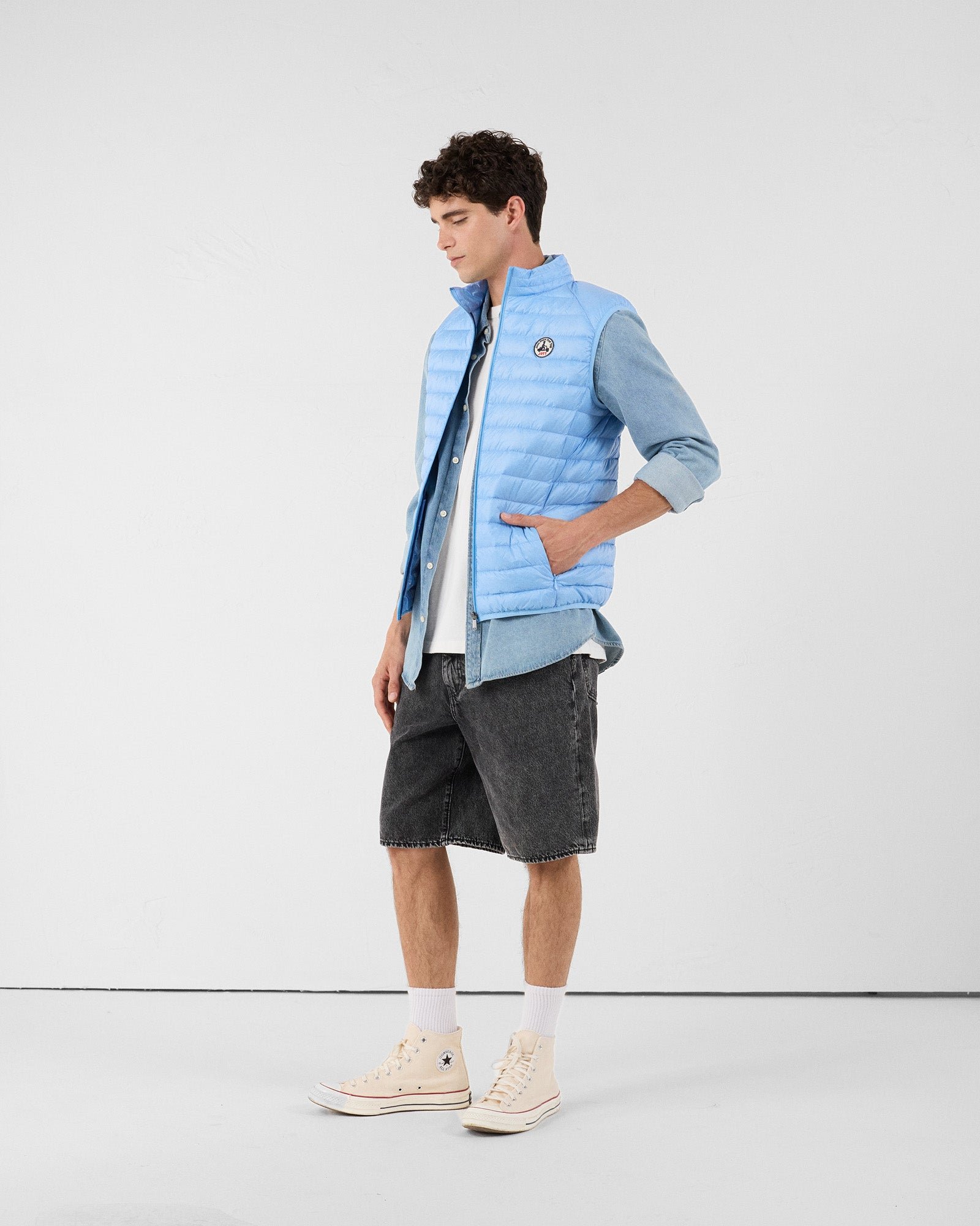 Sleeveless puffer jacket Tom JOTT Blue