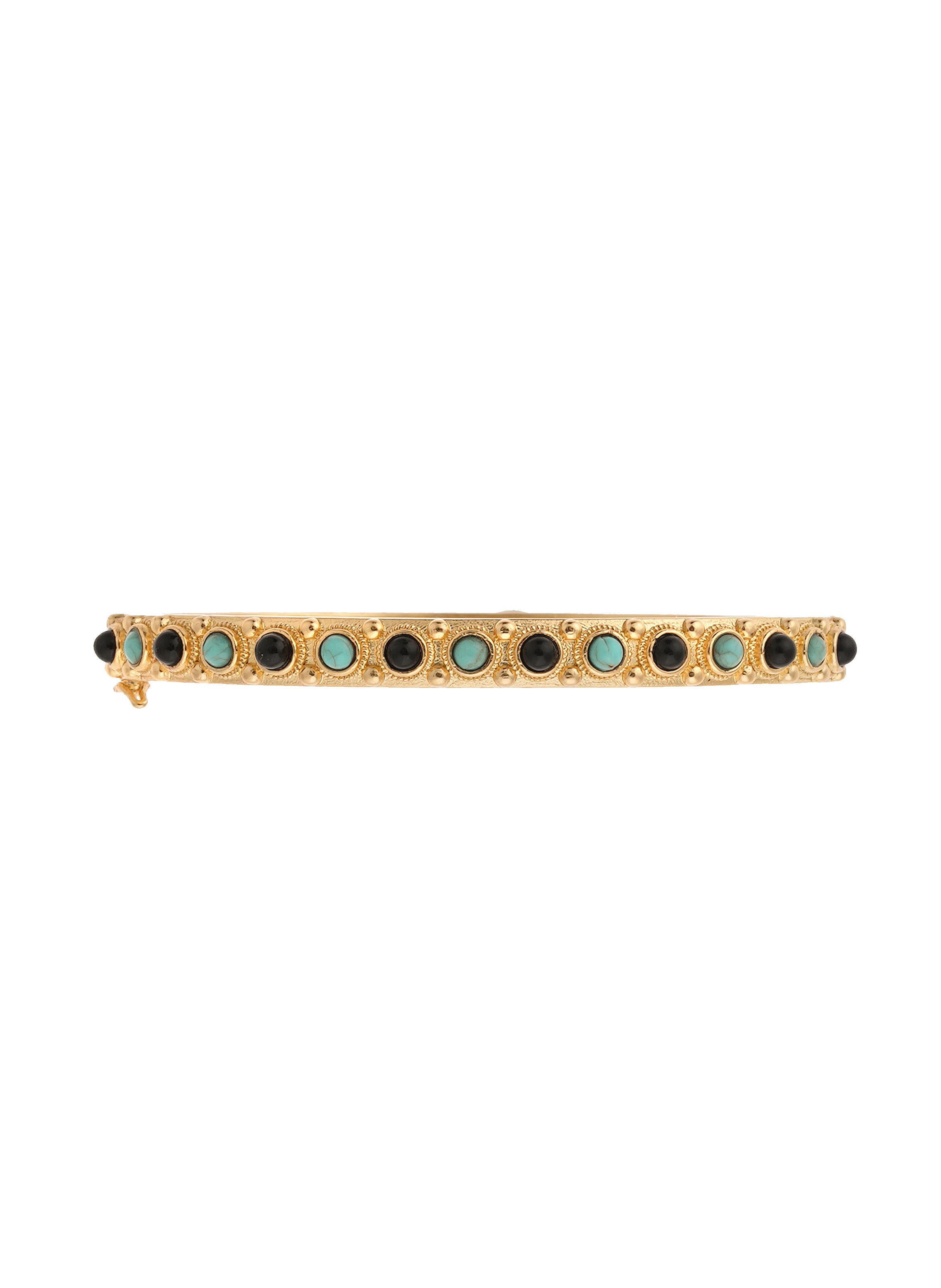 Bangle bracelet adorned with cabochons HIPANEMA Black