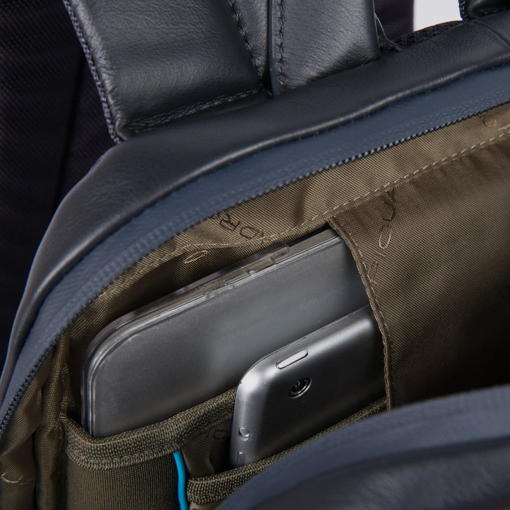 Leather backpack PIQUADRO Black