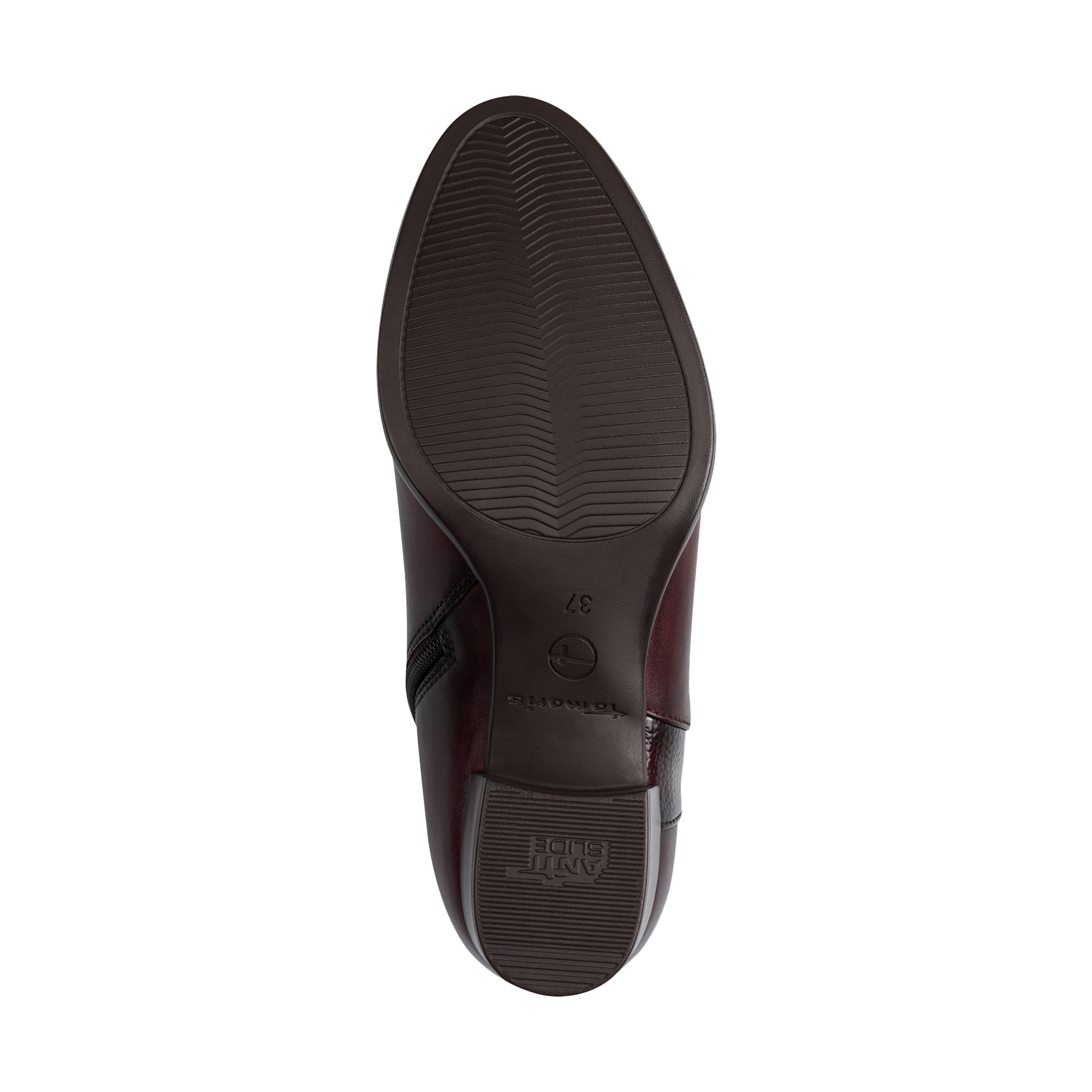 Leather heeled ankle boot TAMARIS Red