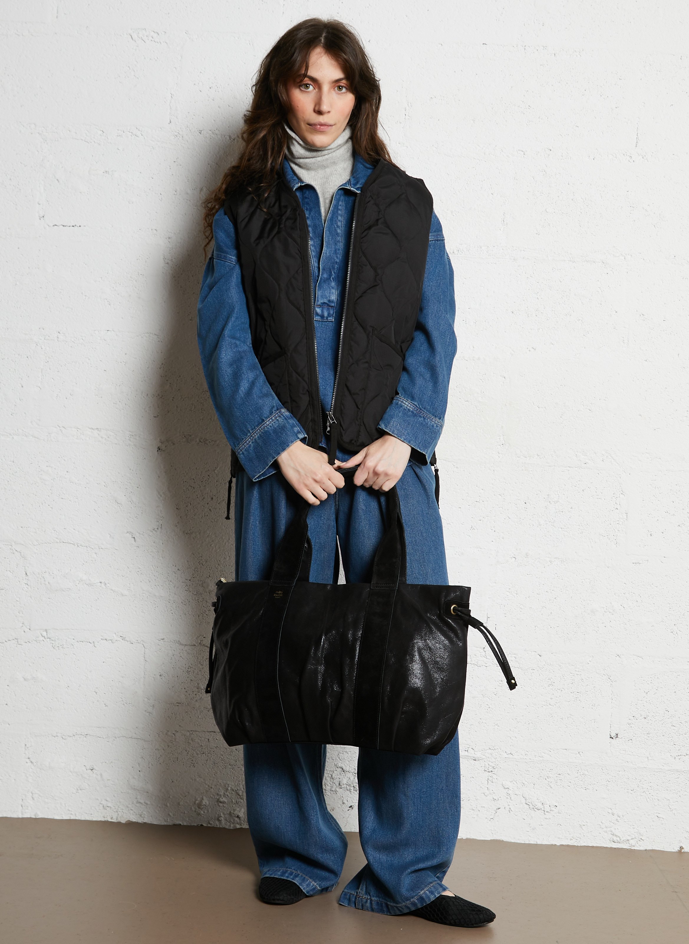 Billy L - Ledertasche  MILA LOUISE Schwarz