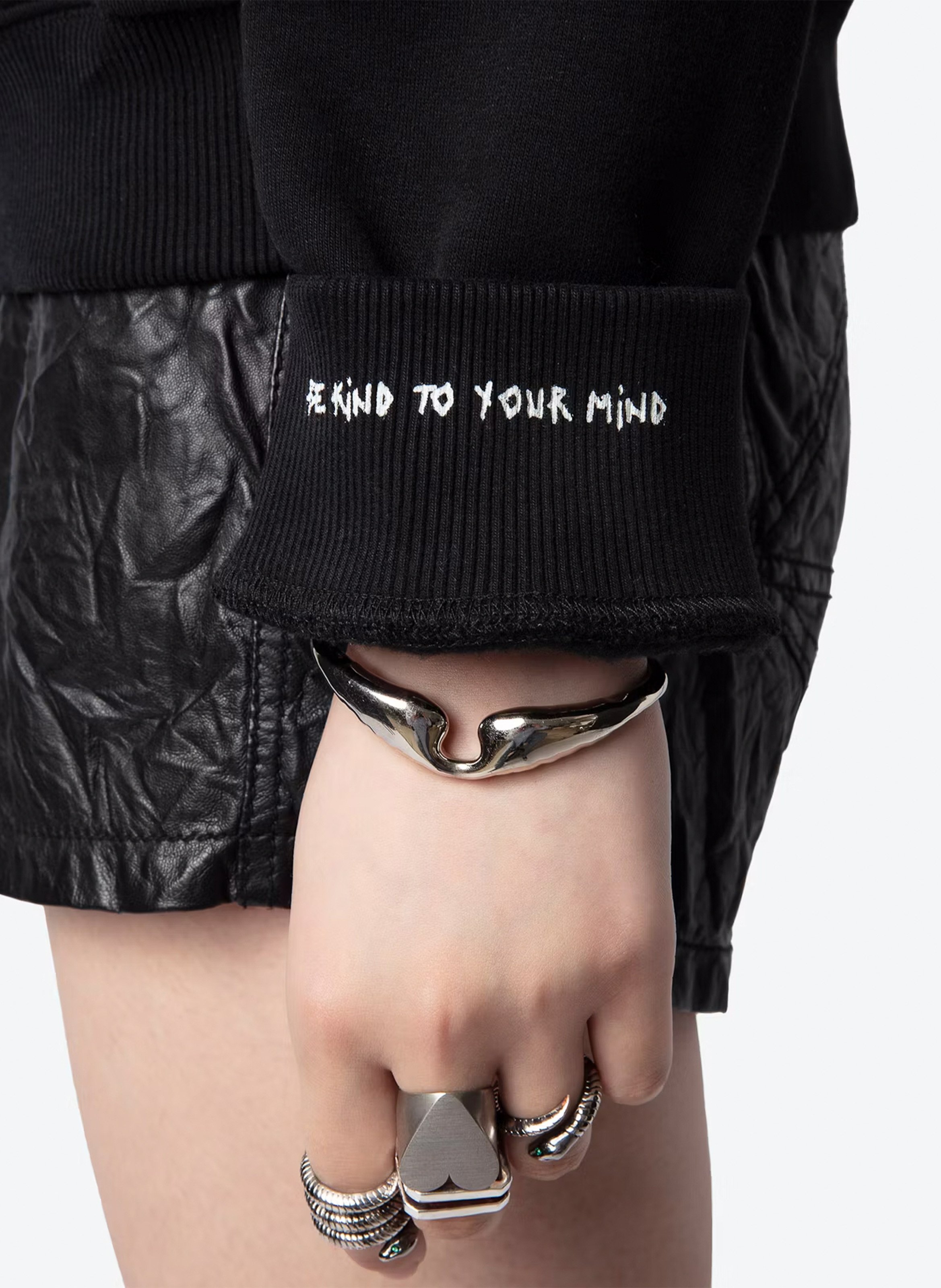 Felpa ampia in misto cotone biologico ZADIG&VOLTAIRE Nero