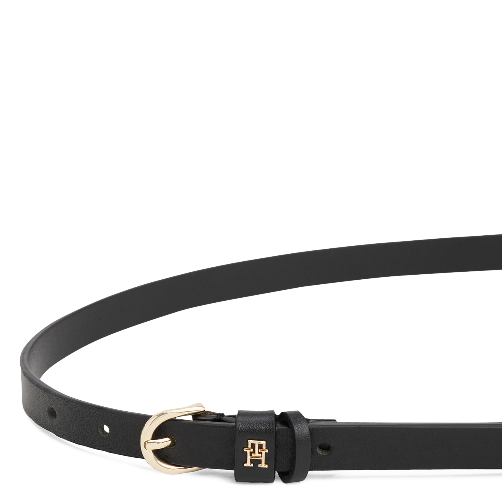 Leather belt with buckle TOMMY HILFIGER Black
