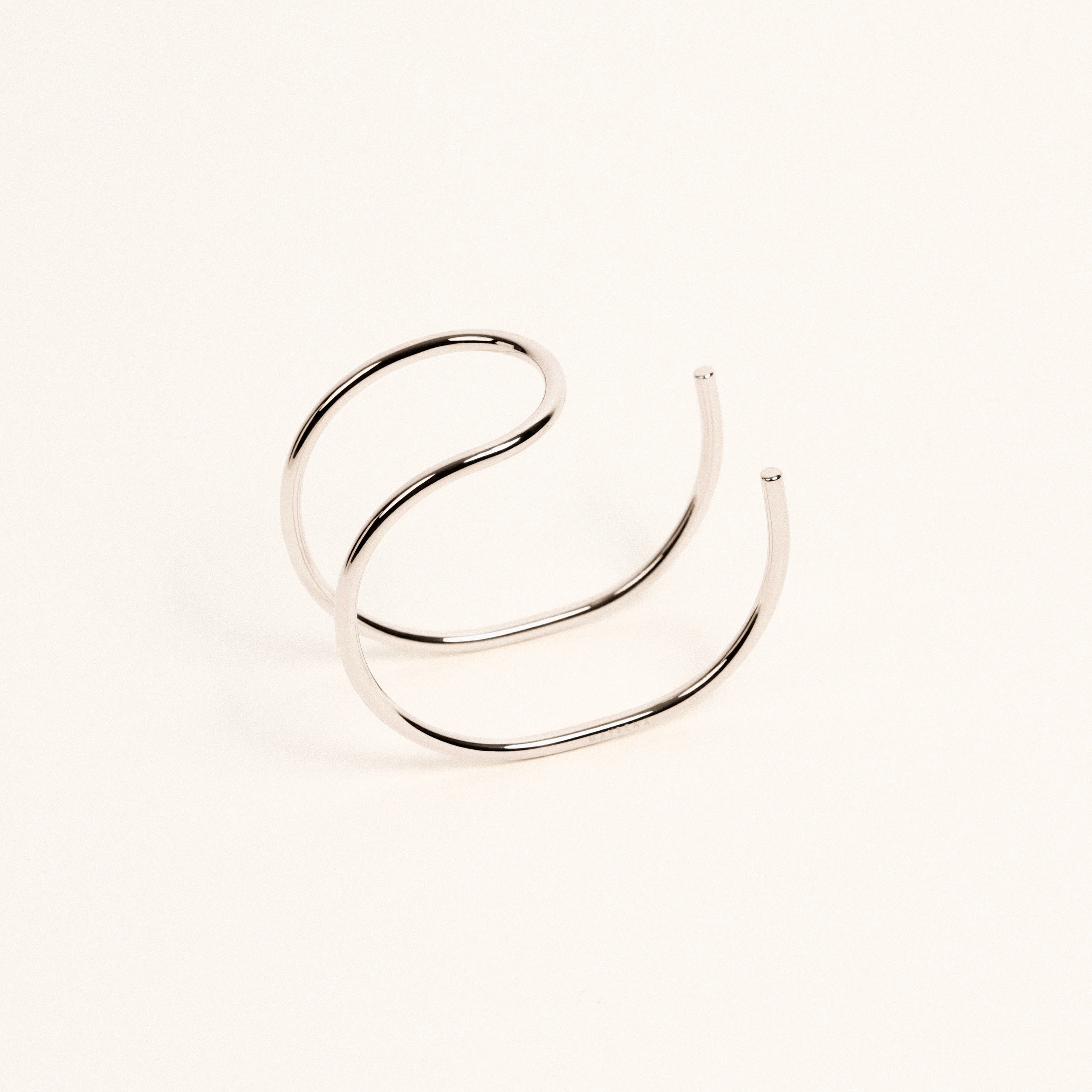 Manchette ajustable, argent recyclé MAYRENA Argent