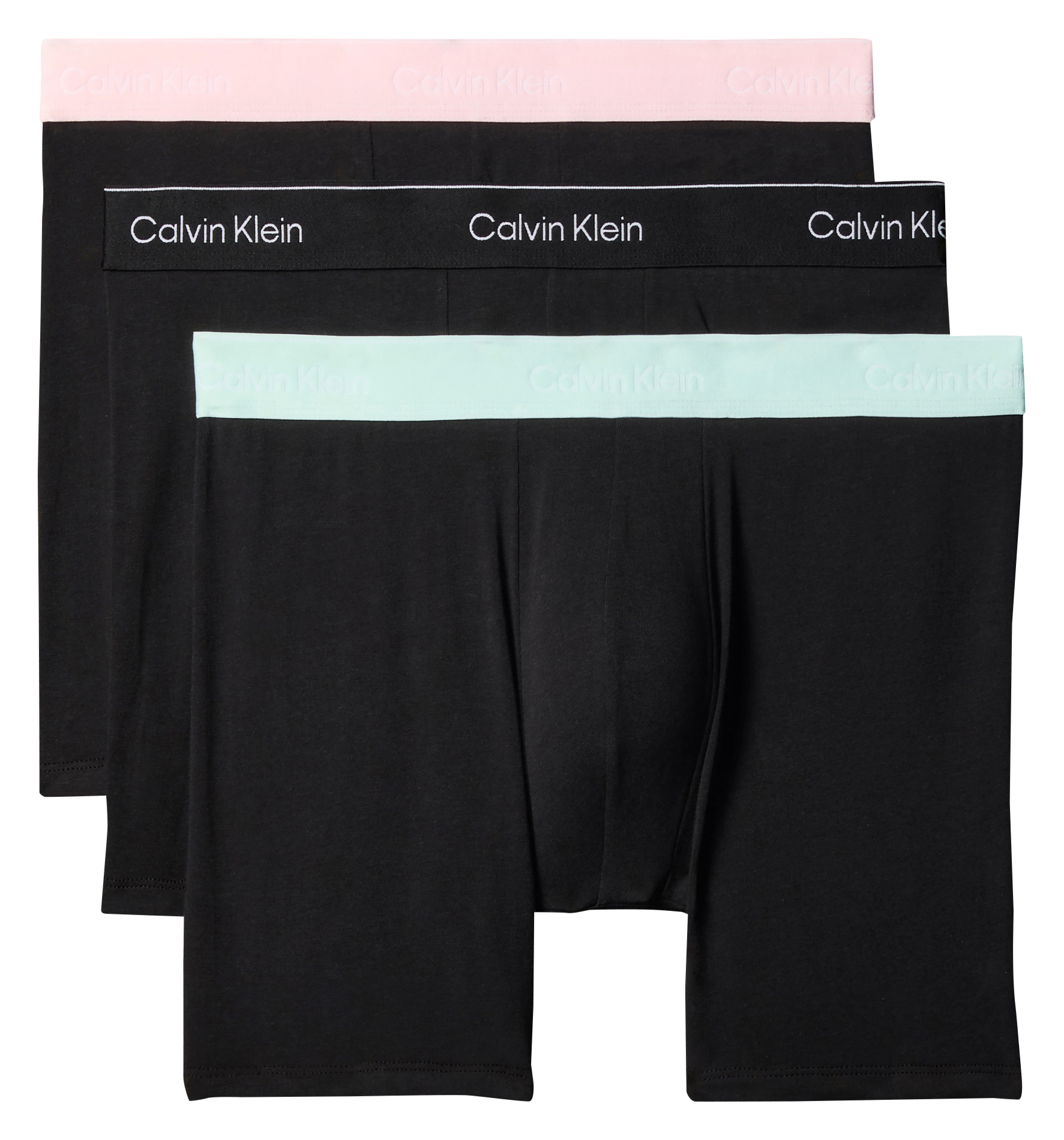 Pack of three cotton-blend boxers CALVIN KLEIN UNDERWEAR Black