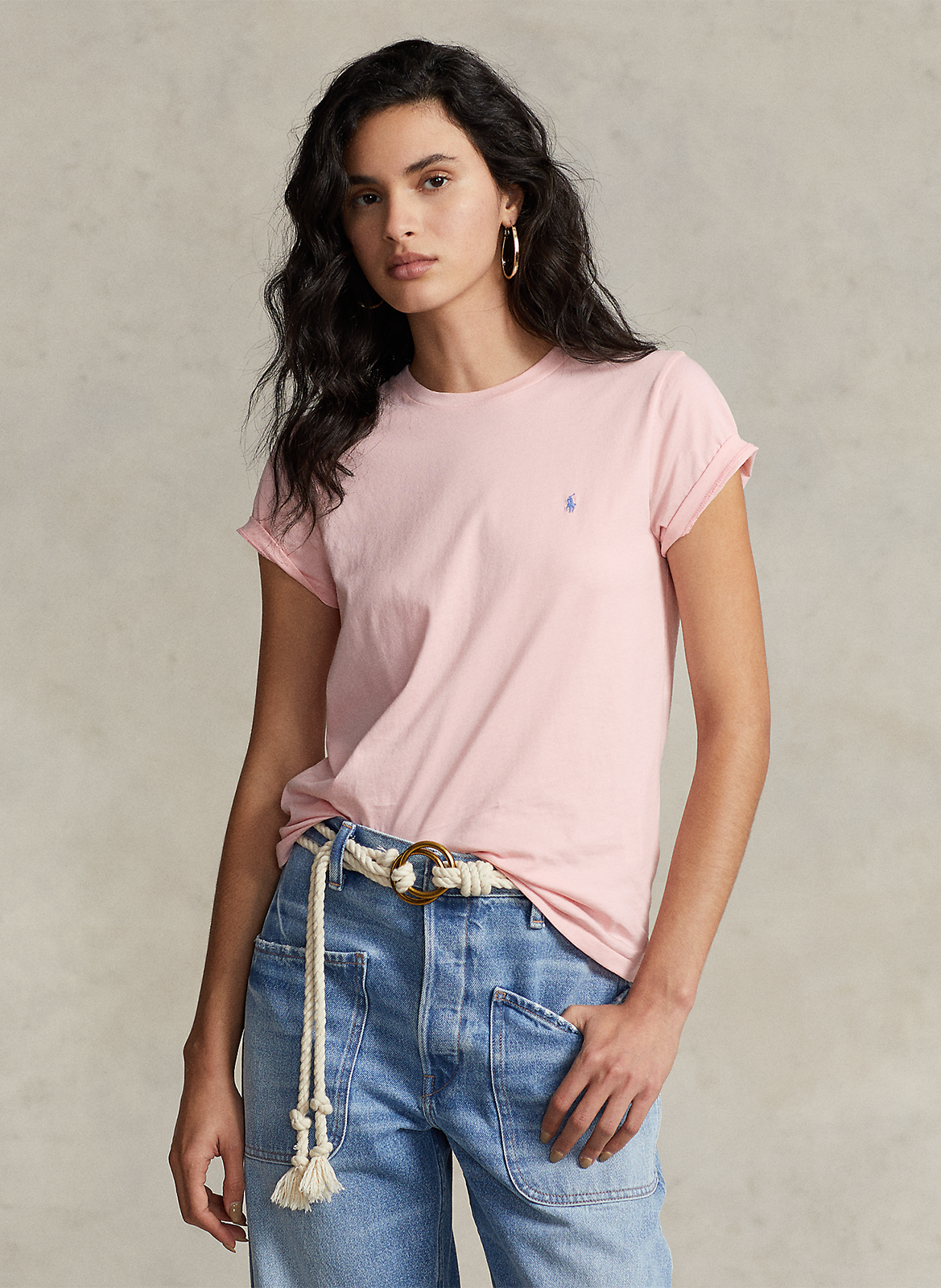 Katoenen T-shirt met ronde hals POLO RALPH LAUREN
