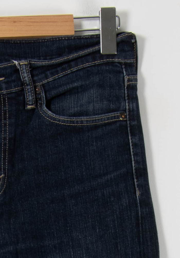 Cropped slim jeans with studs LEVI'S - Seconde main Blue