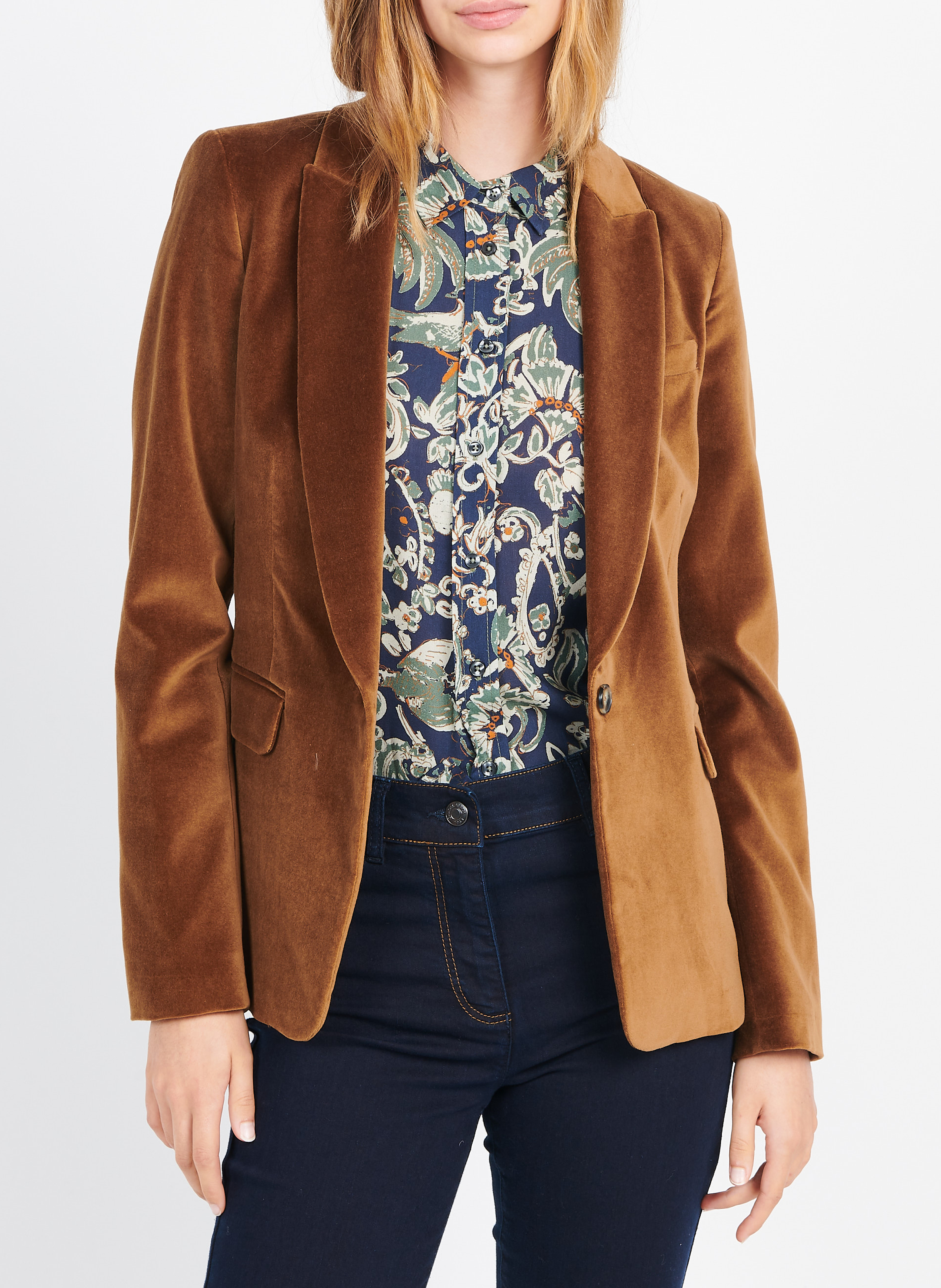 Veste de tailleur CAROLL Marron