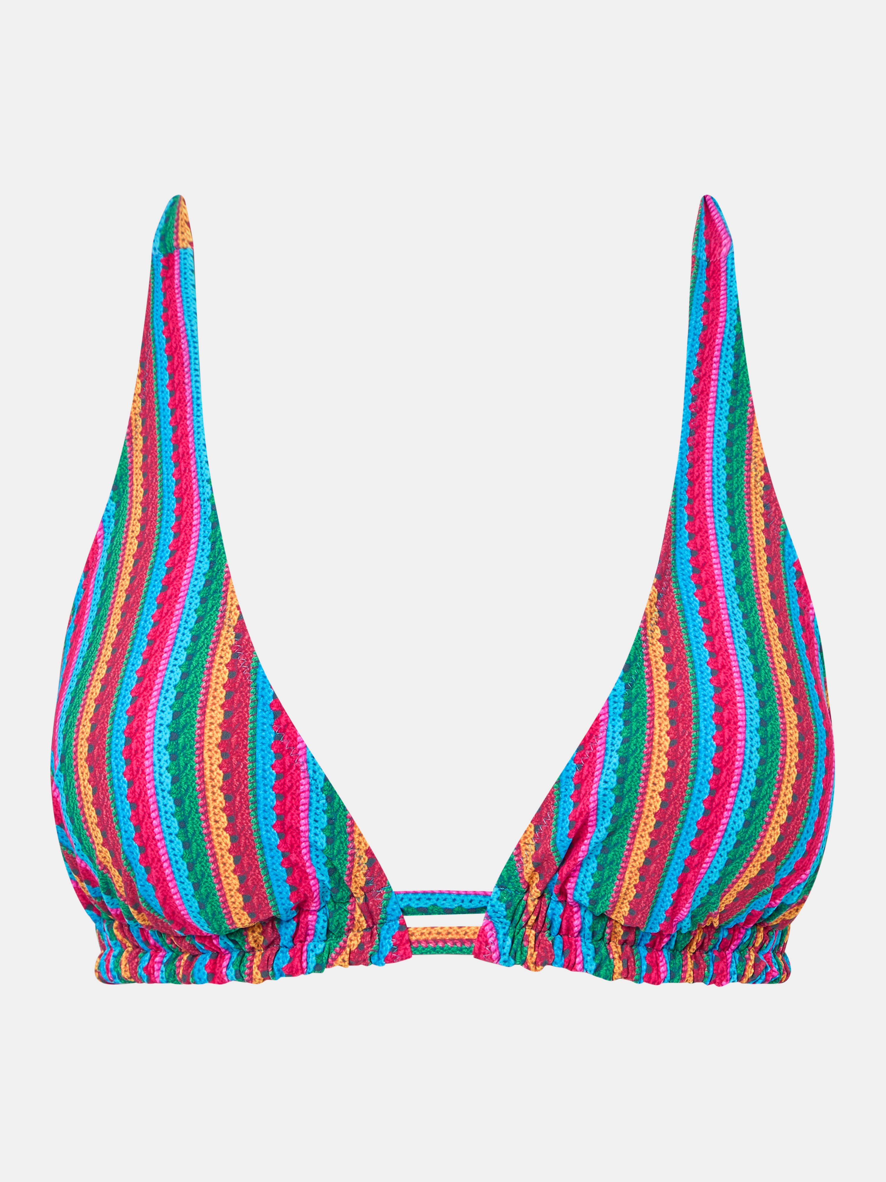Triangle swimsuit top without underwire and with removable spacer cups CHANTELLE PULP Multicolored