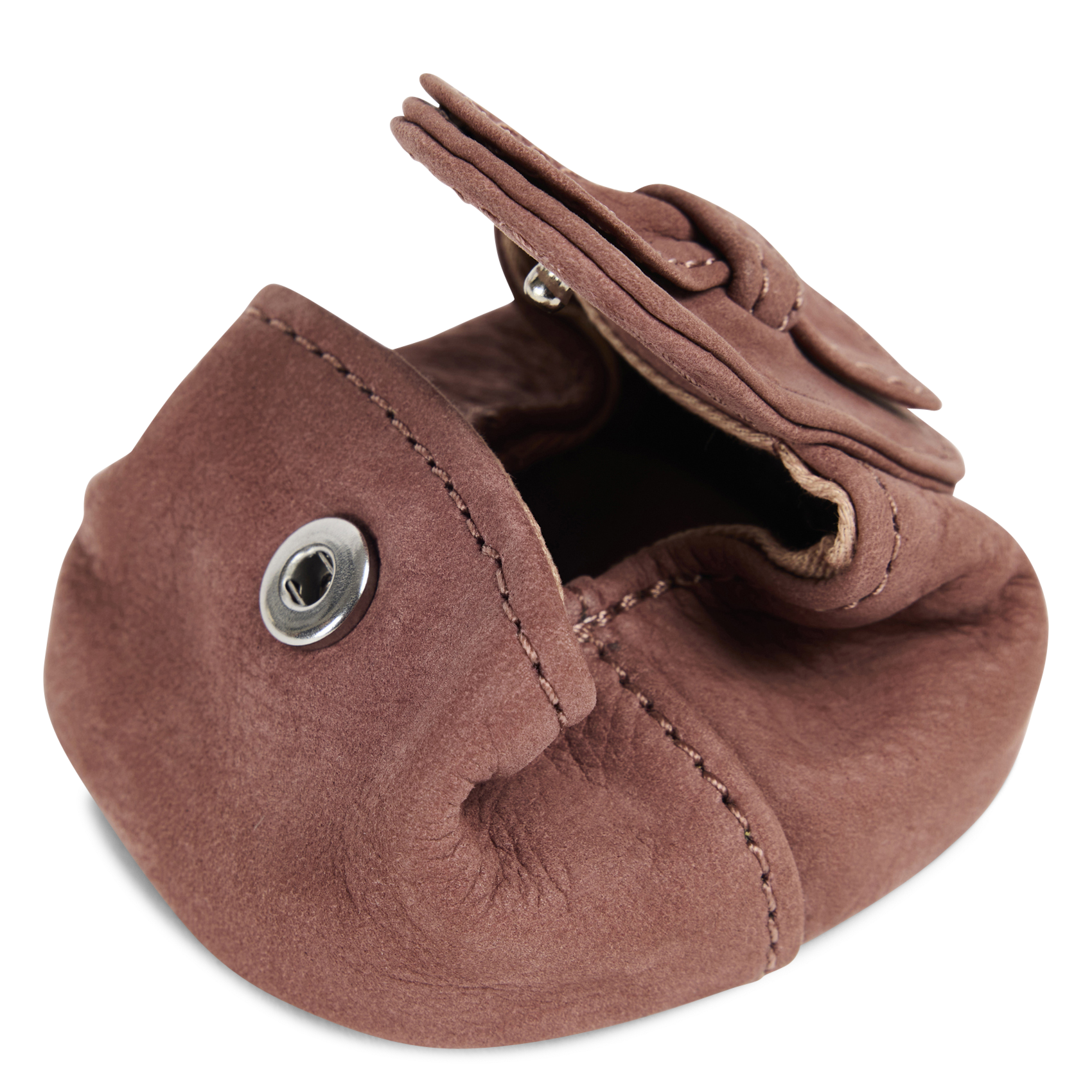 Leren portemonnee met strik NAT & NIN Roze