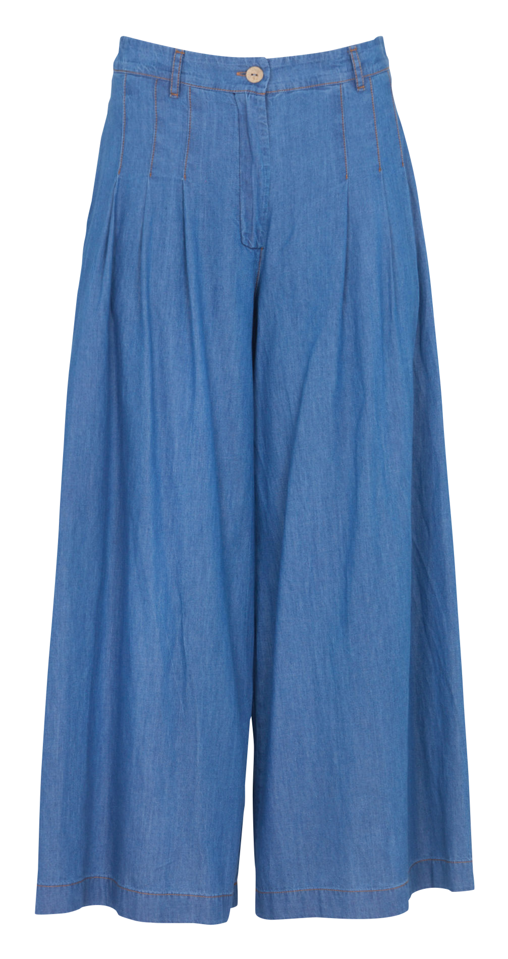 Baumwollhose in 7/8-Länge LA FEE MARABOUTEE Blau