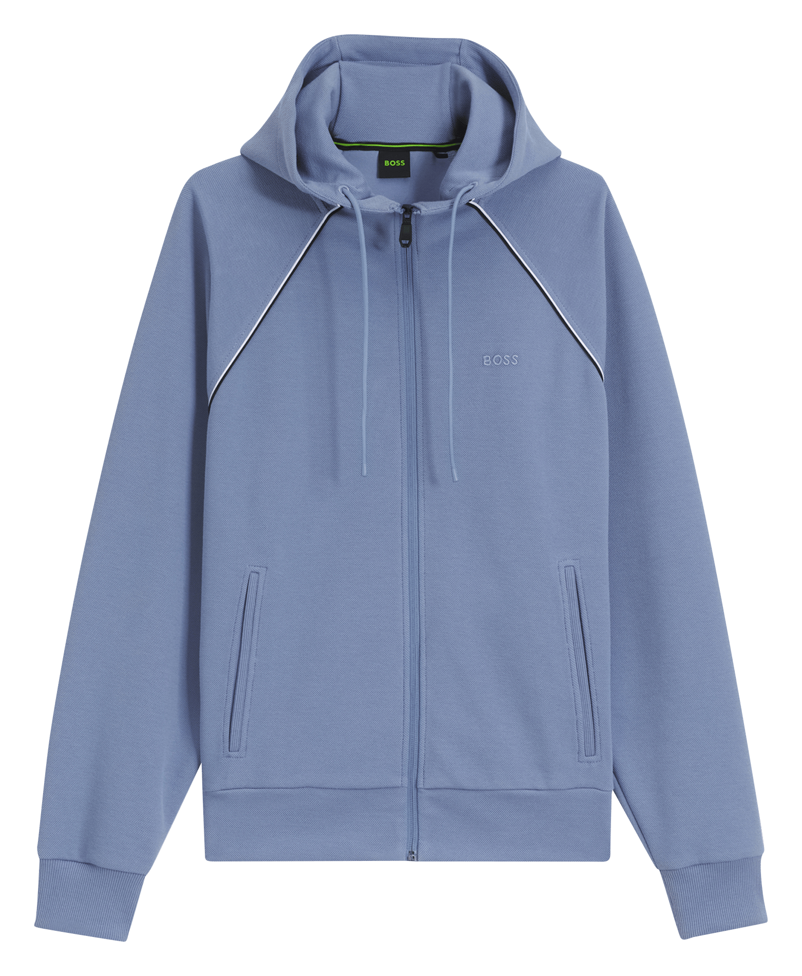 Sweat col rond en coton mélangé BOSS Bleu