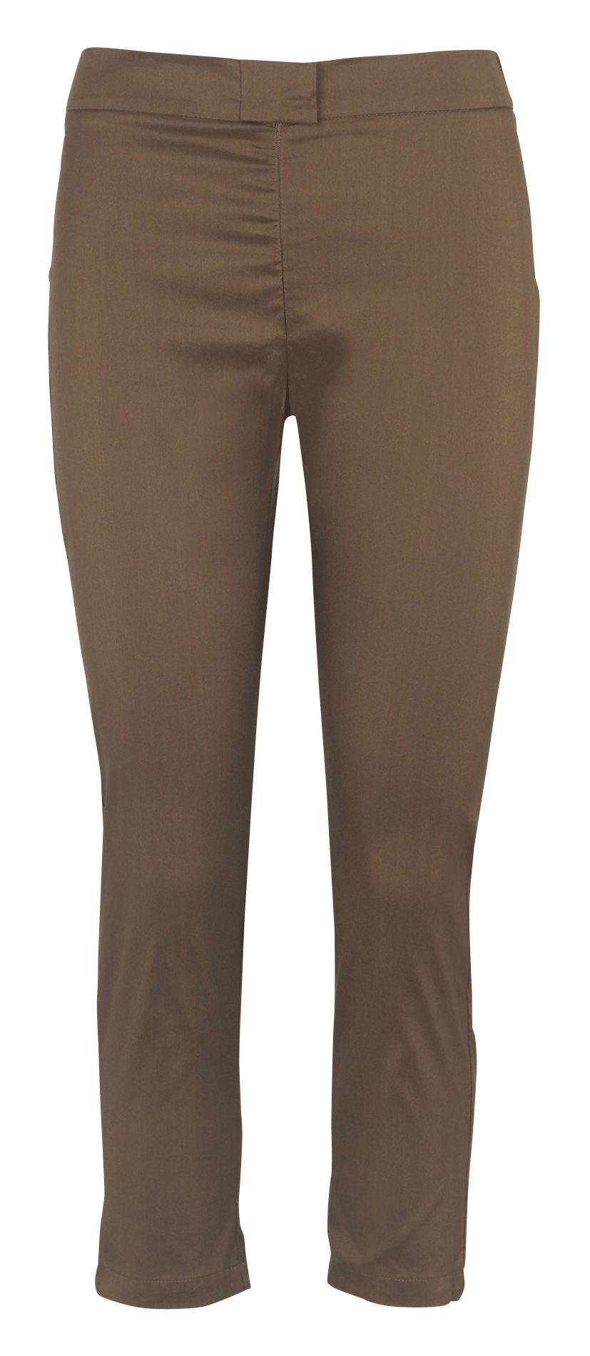 Cropped cotton-blend pants COTELAC Brown