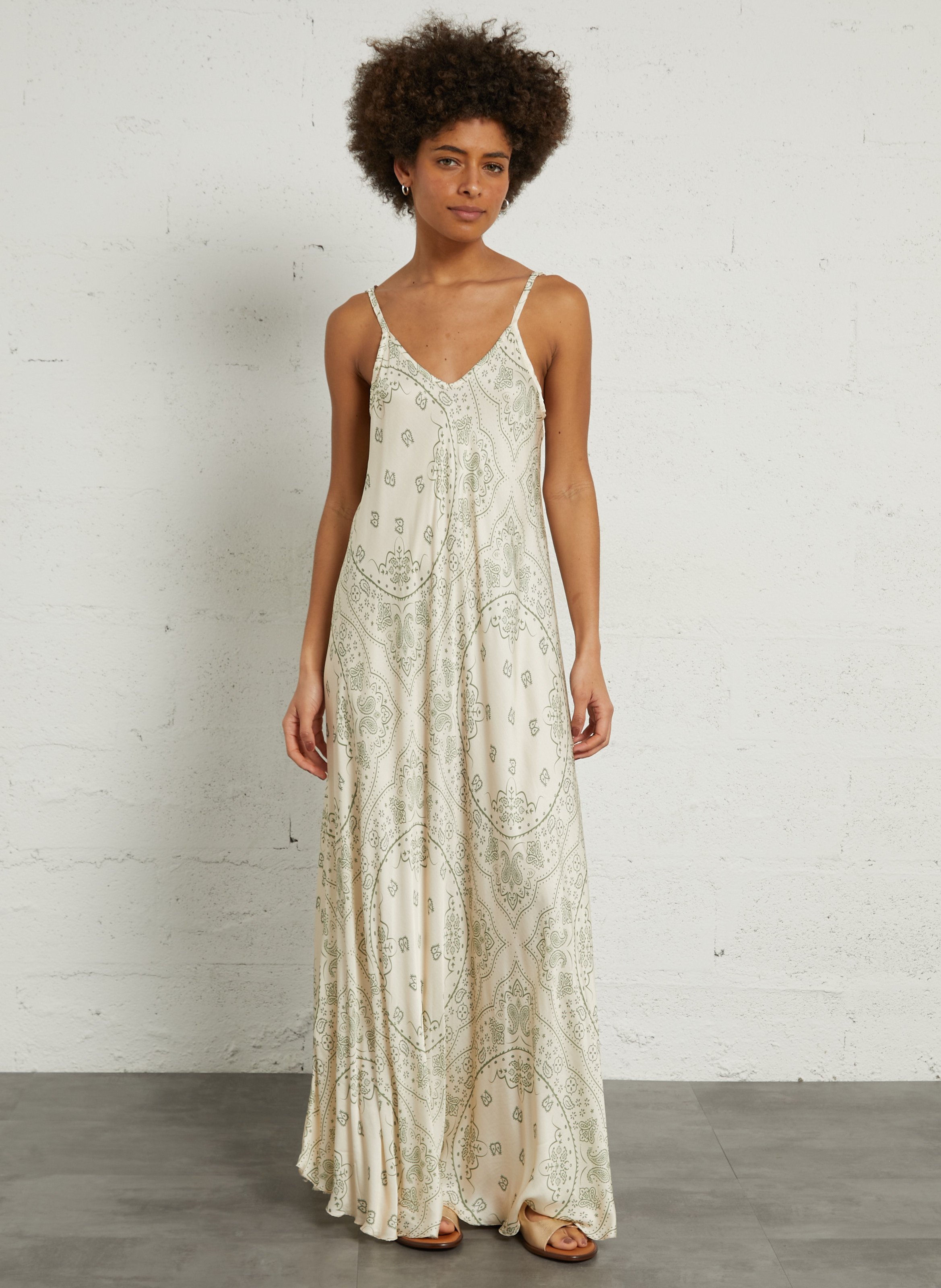 Sandales plates en cuir MELLOW YELLOW Doré