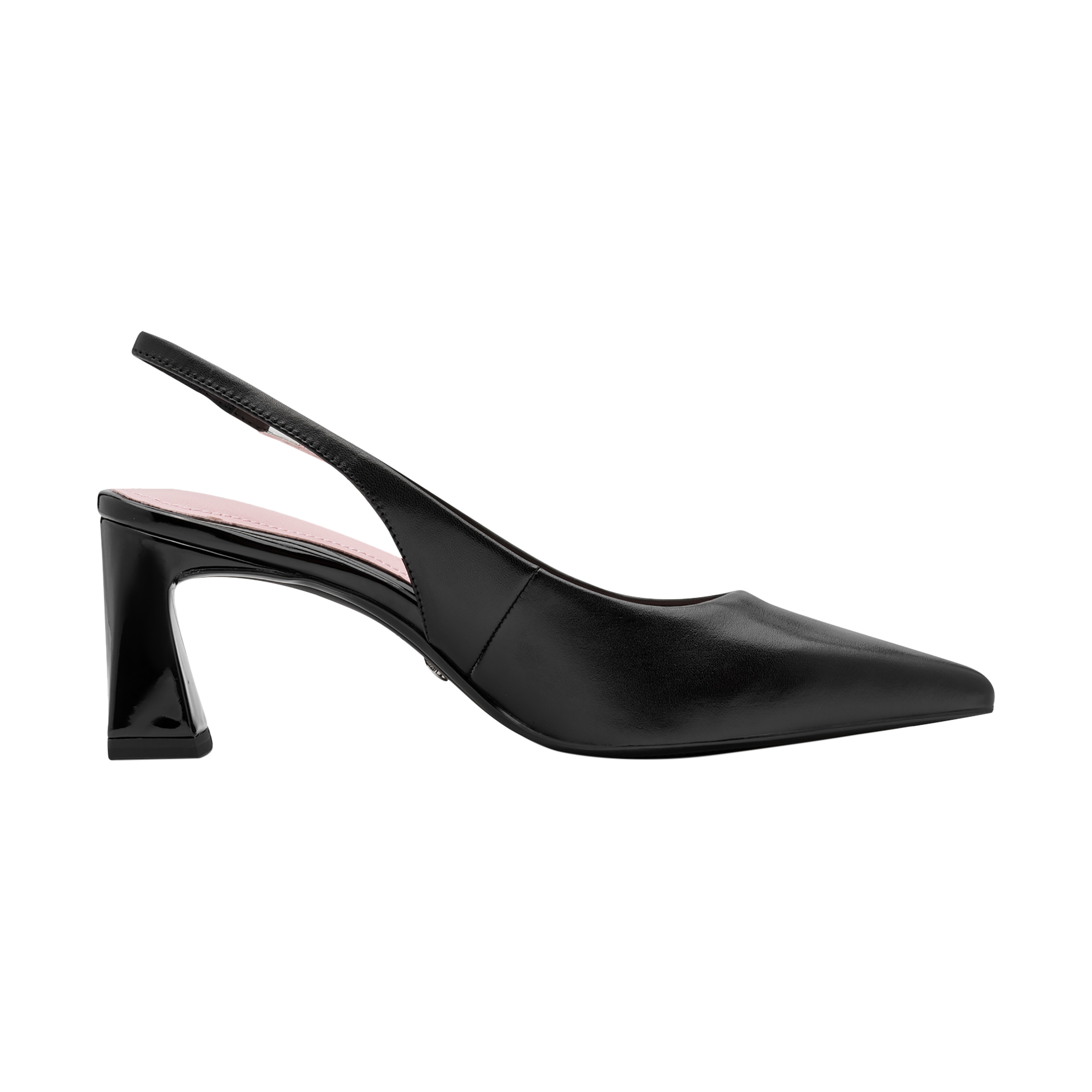 Leather high-heeled pumps TAMARIS Black