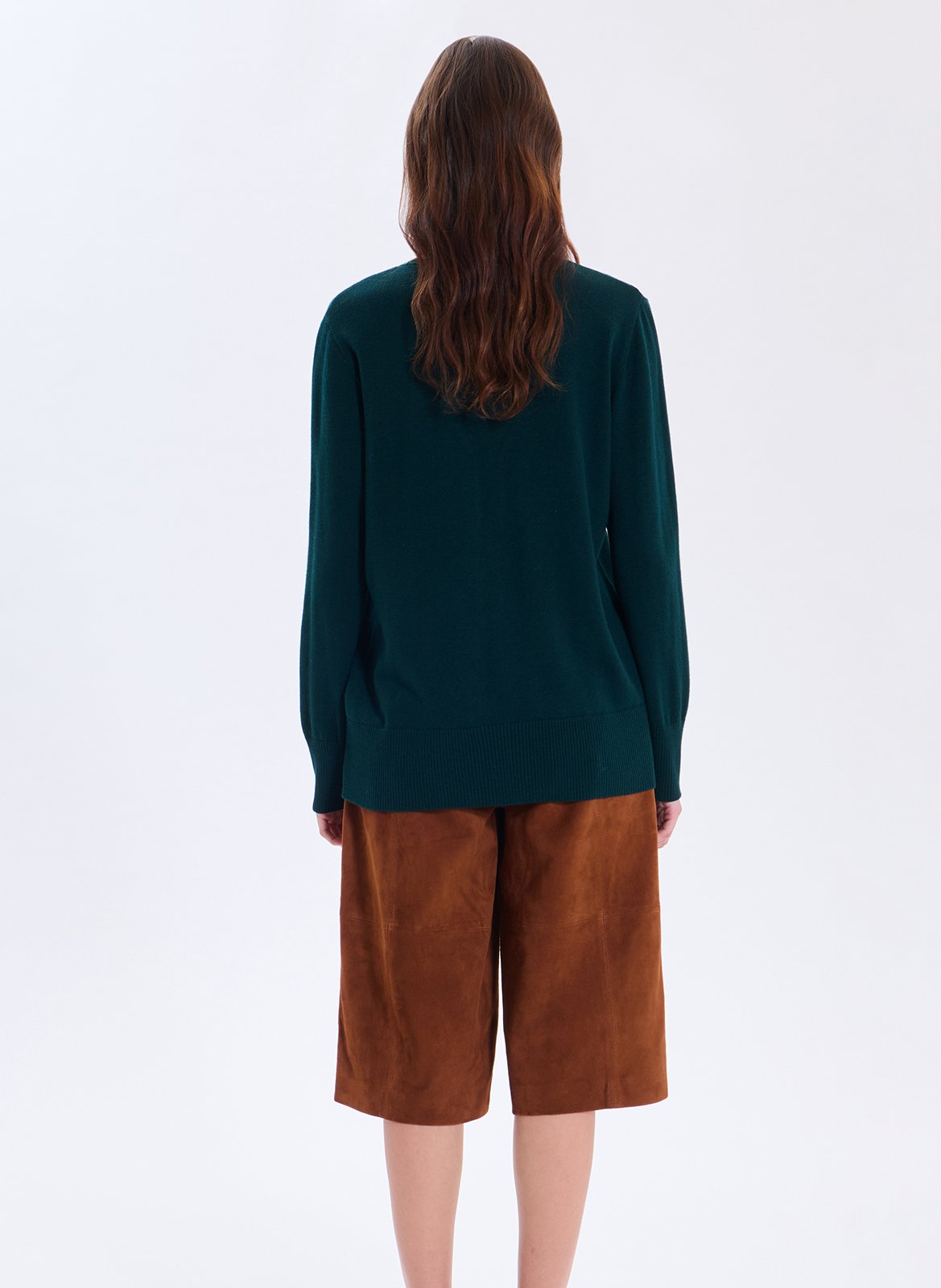 Cardigan col v  ZAPA Vert