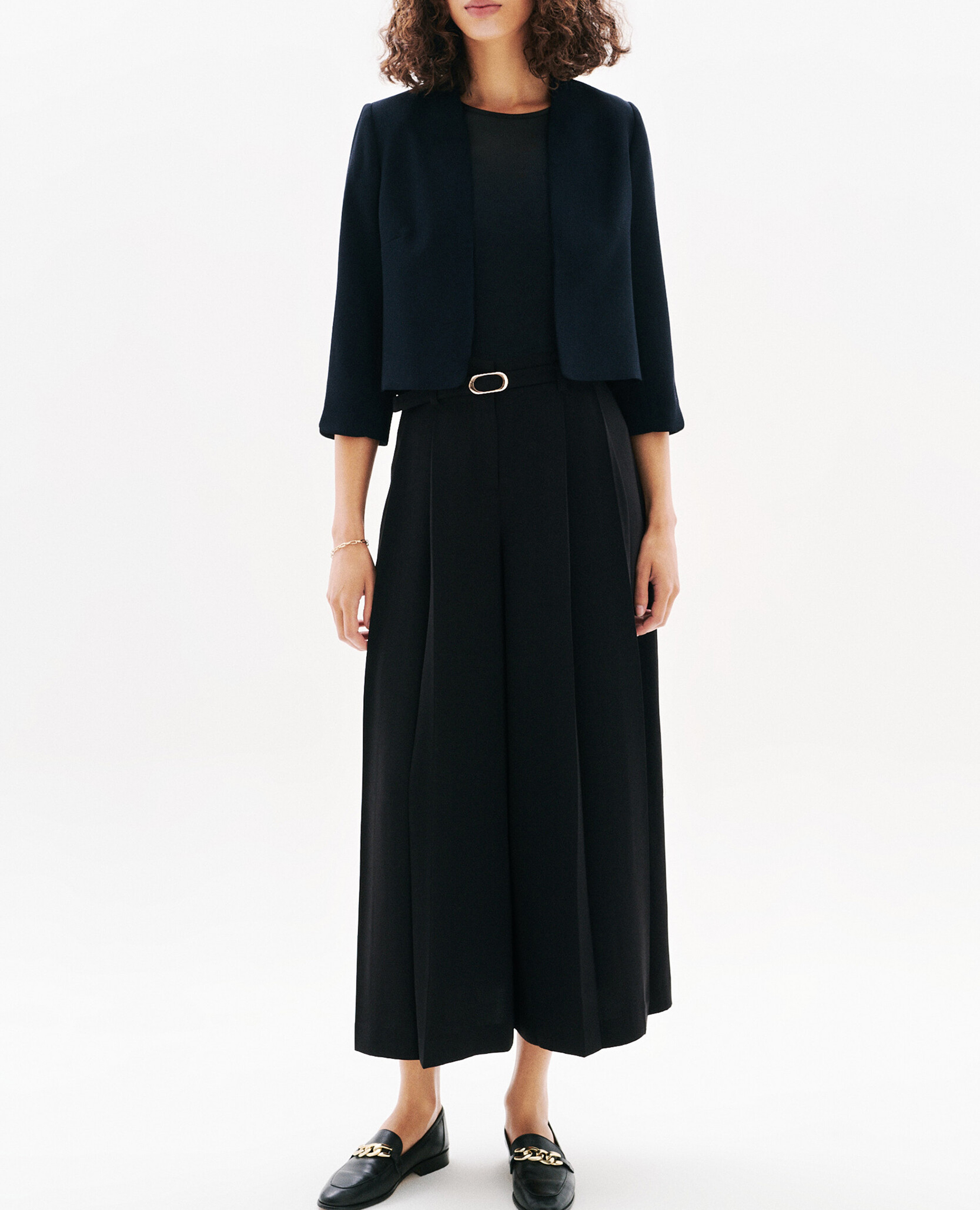 Wide trousers CAROLL Black