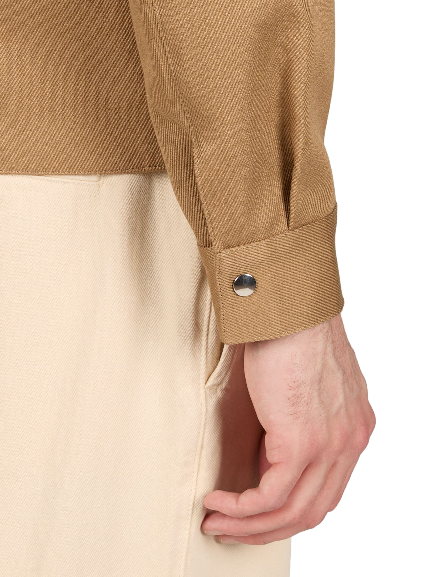 Straight jacket with classic collar SAISON 1865 Beige