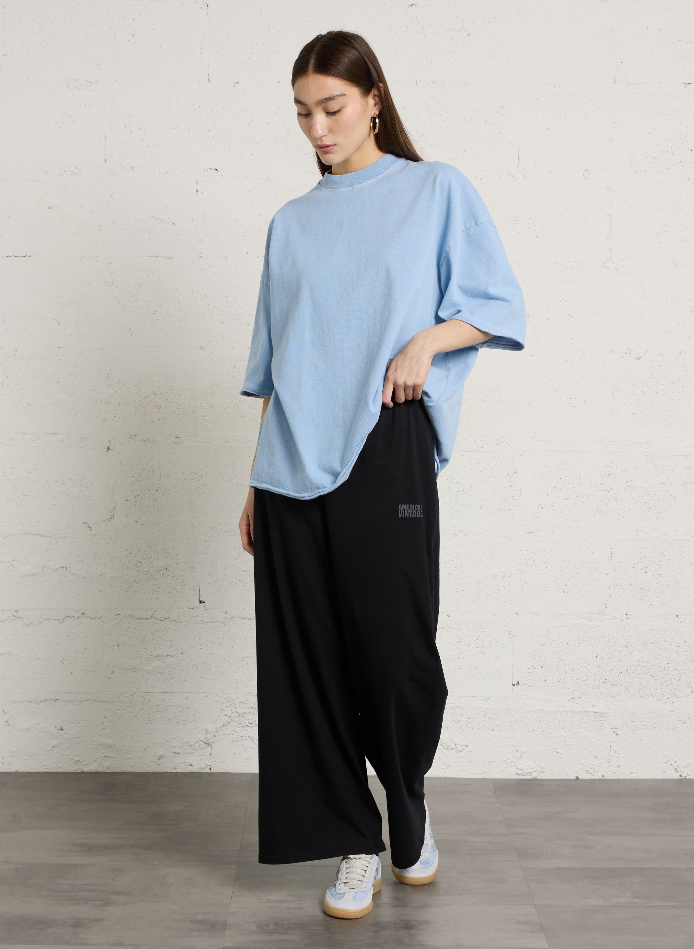 Loose-fit cotton T-shirt AMERICAN VINTAGE Blue
