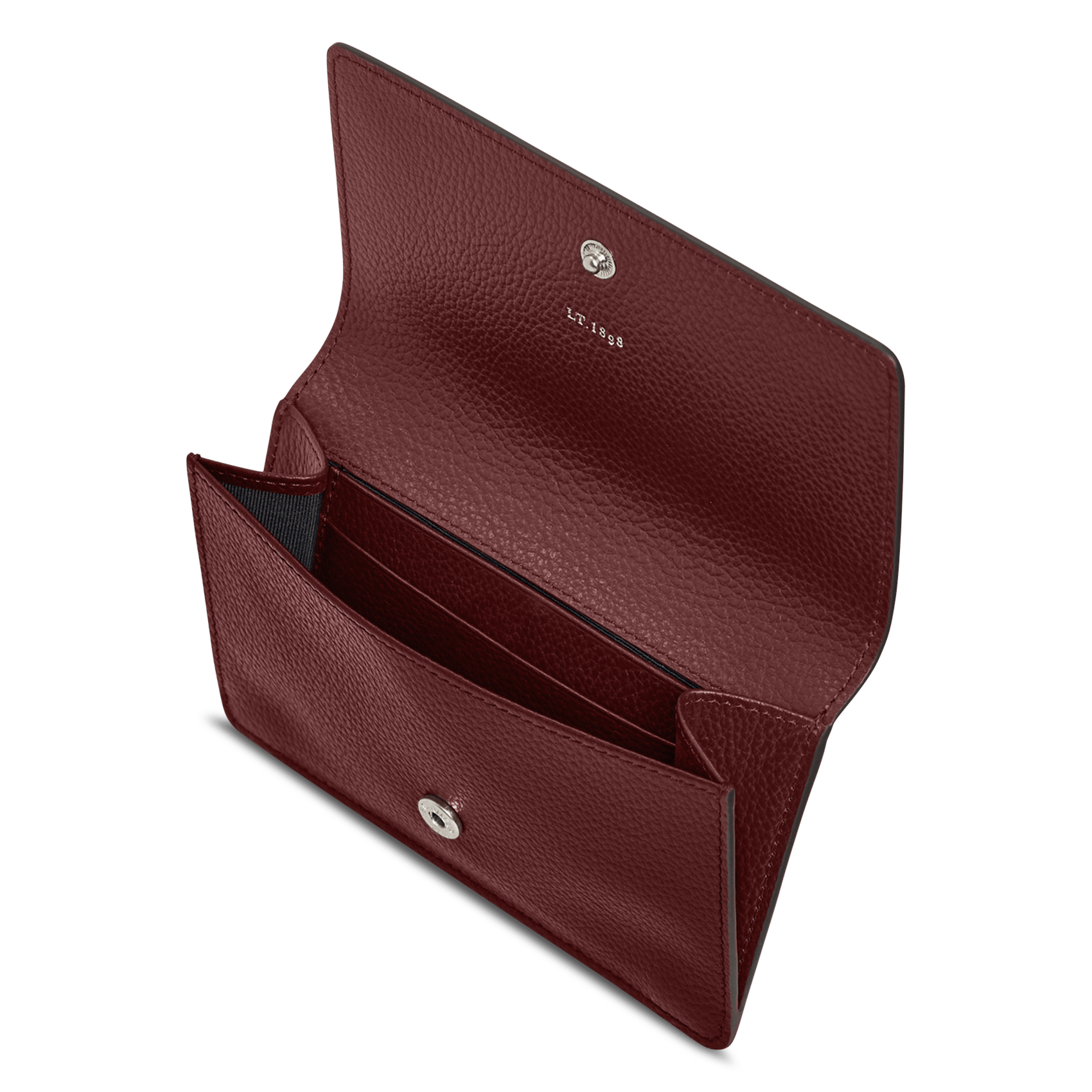 Porte-cartes en cuir de vachette LE TANNEUR Rouge