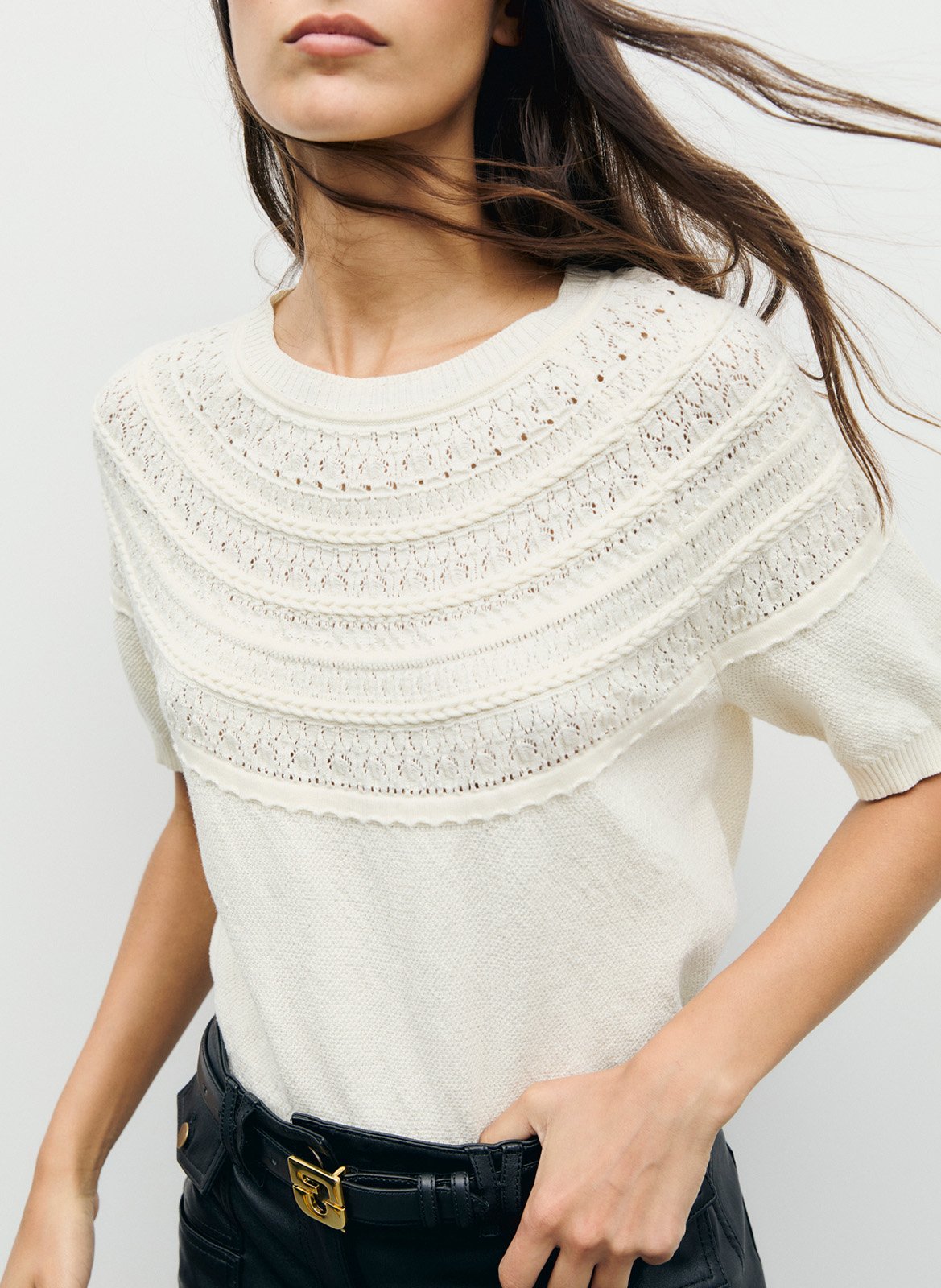 Round-neck sweater GERARD DAREL White