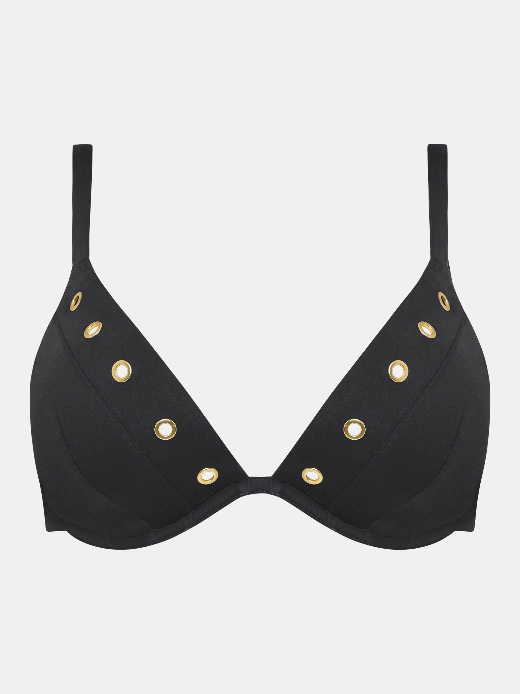 Push-up bikini top with multi-position straps CHANTELLE Black