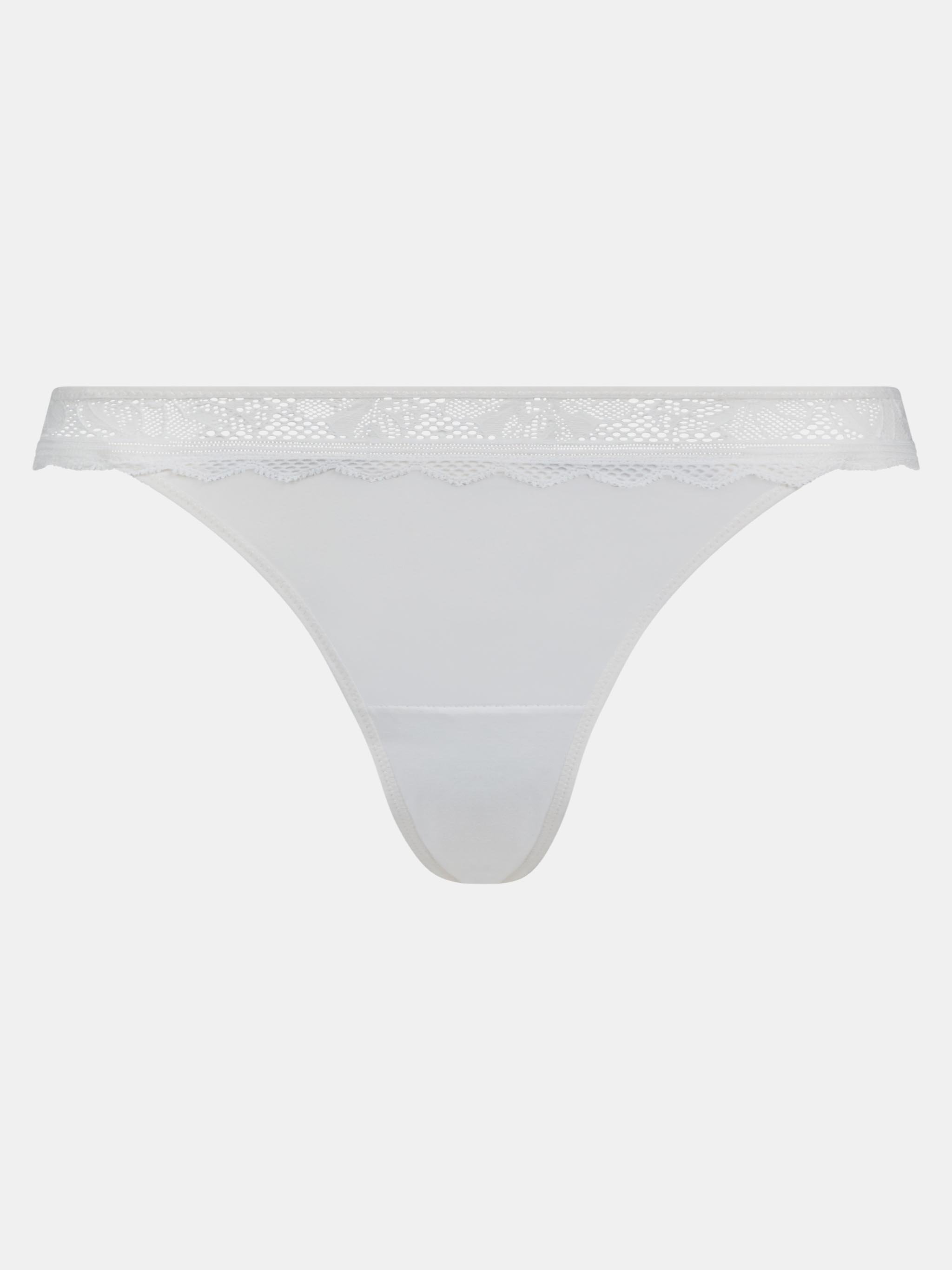 Lace tanga | White CHANTELLE Women