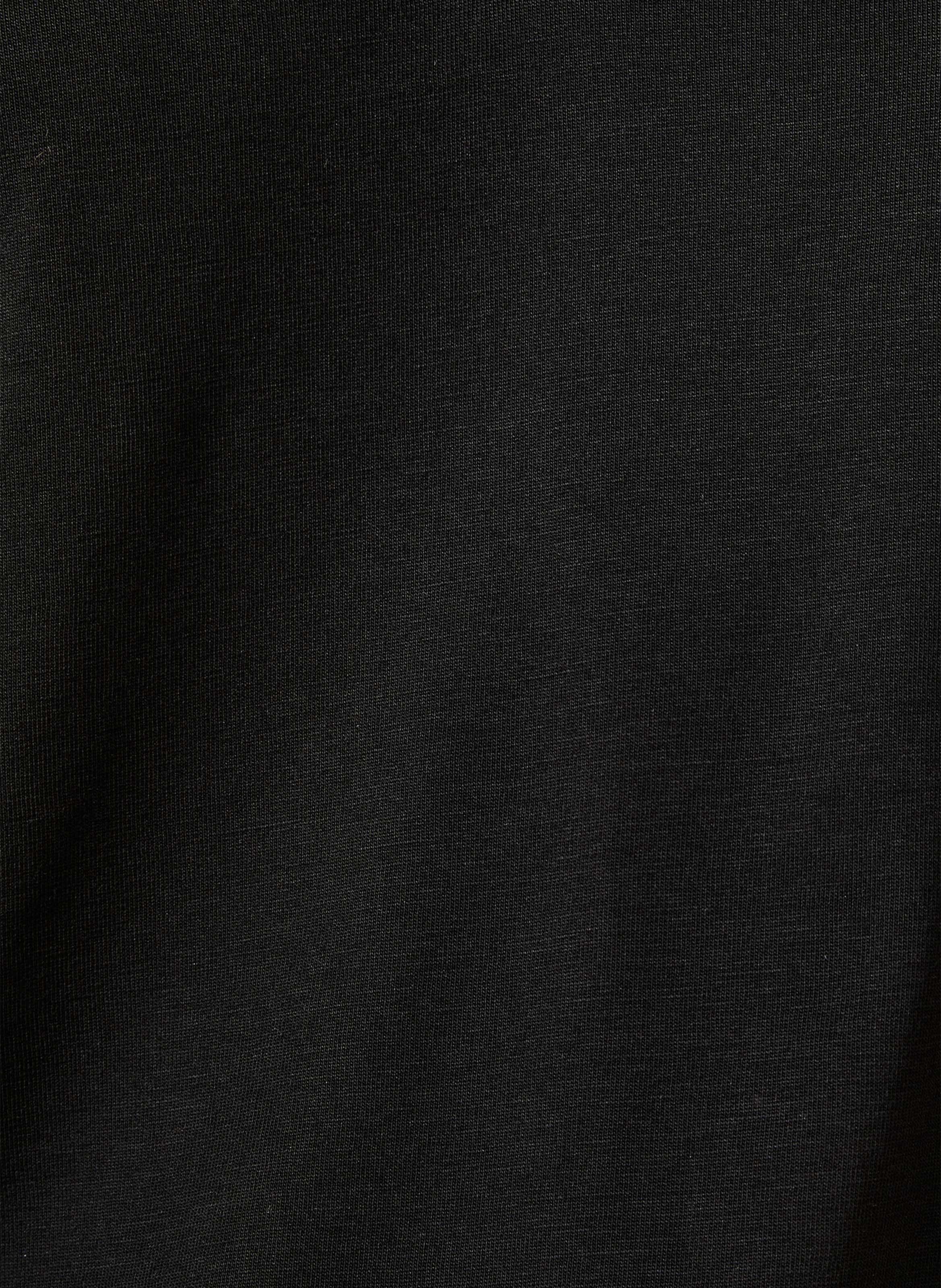 Tee-shirt col V  LA FEE MARABOUTEE Noir