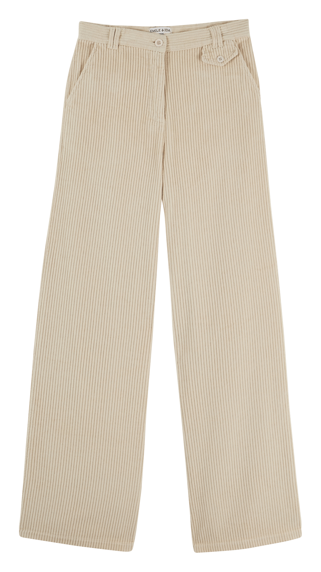 Wijde, katoenen broek EMILE ET IDA