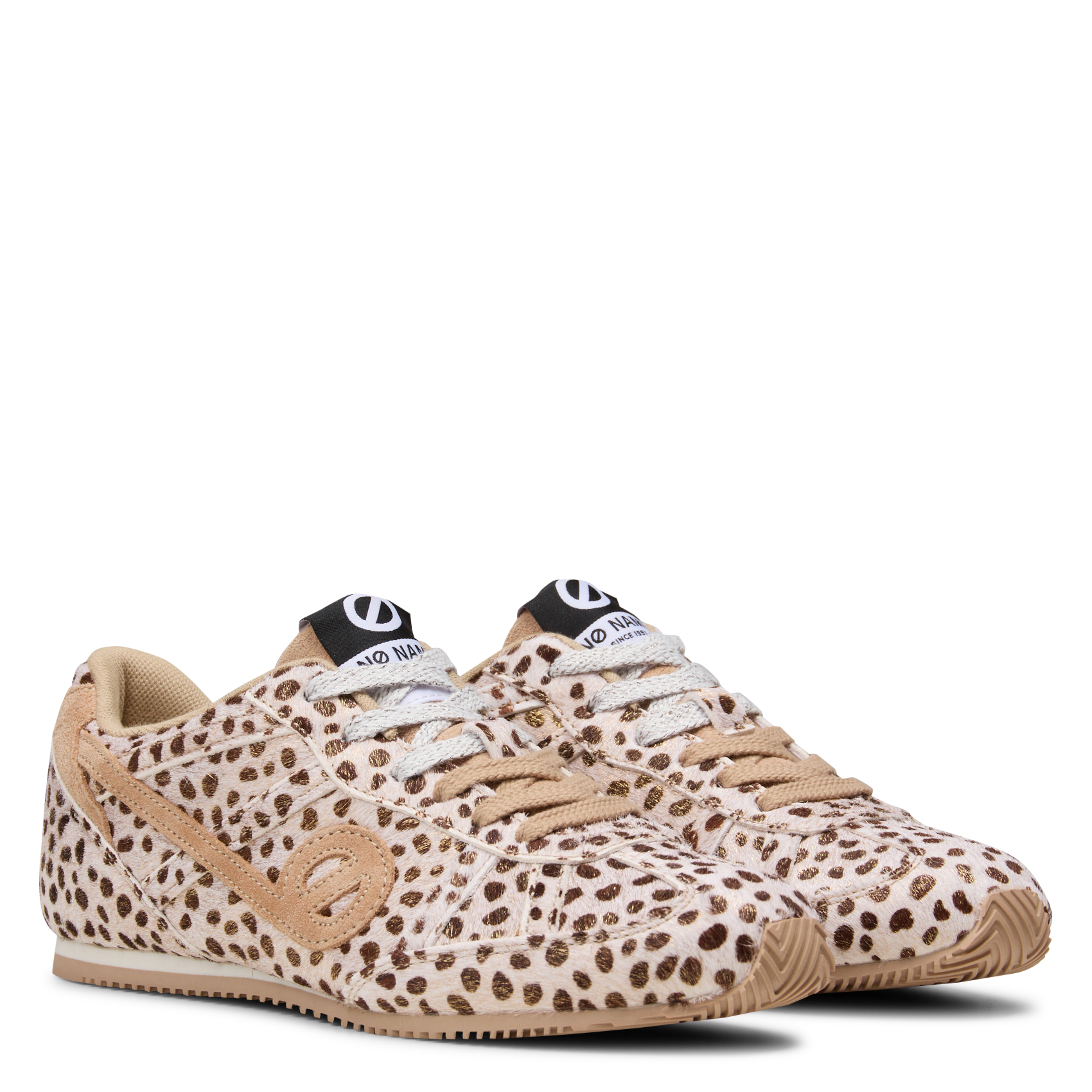 Niedrige Sneaker mit Print NO NAME Beige