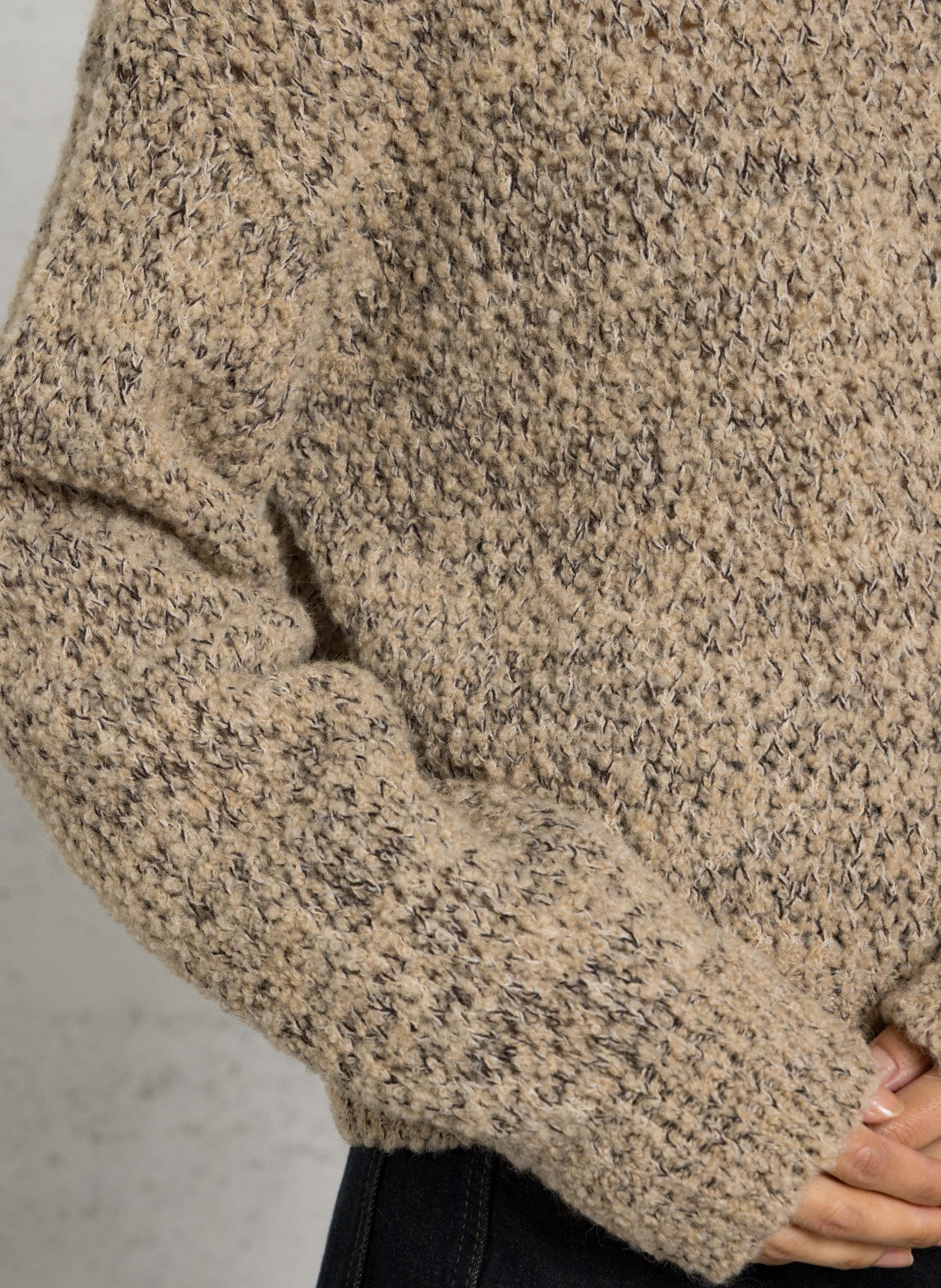 Pull droit en laine mélangée POMANDERE Multicolore