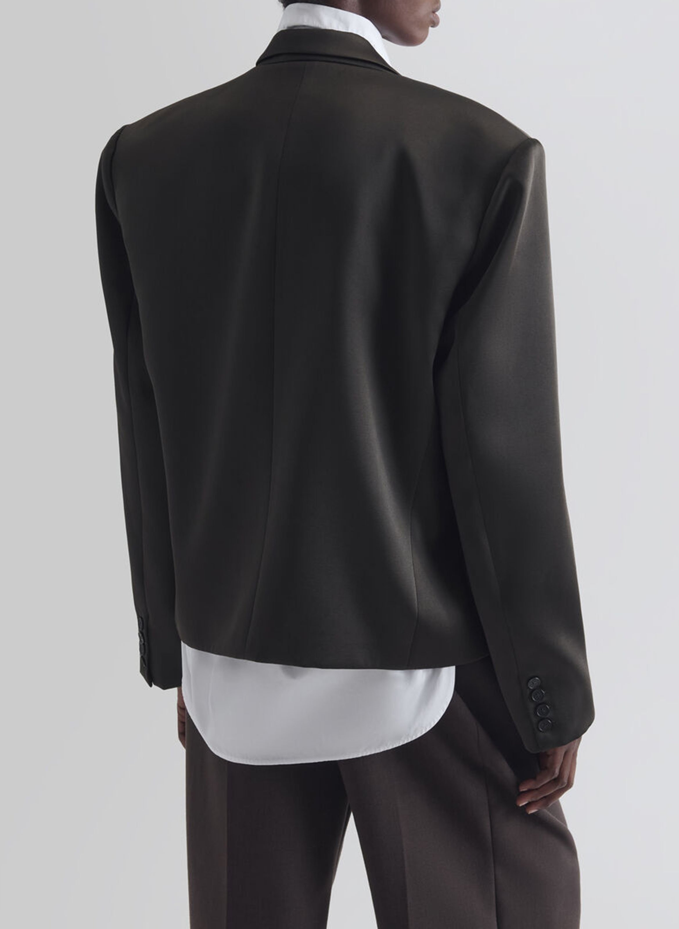 Plain short oversized tailored jacket IRO Grey