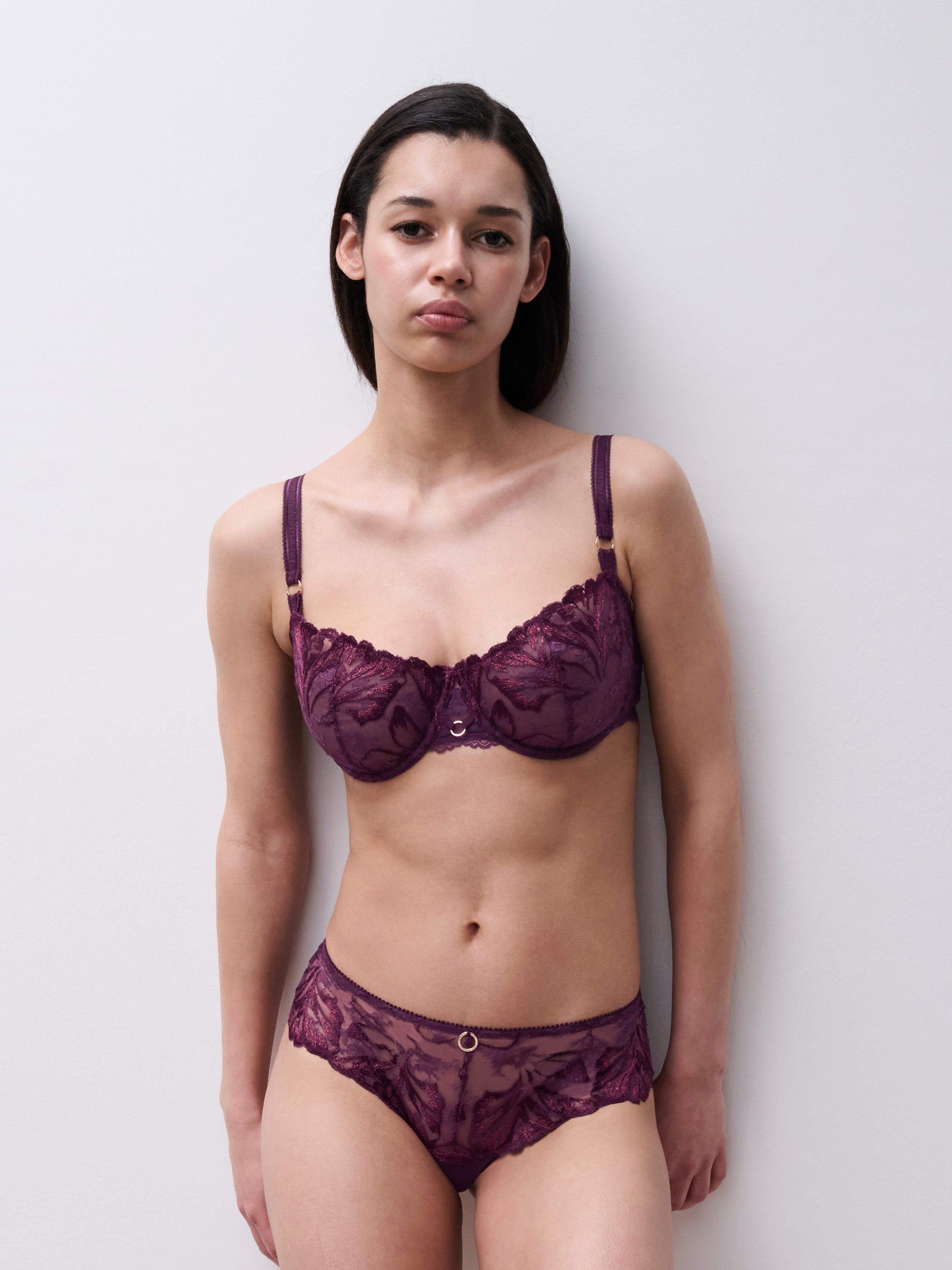 Demi-cup bra CHANTELLE Purple