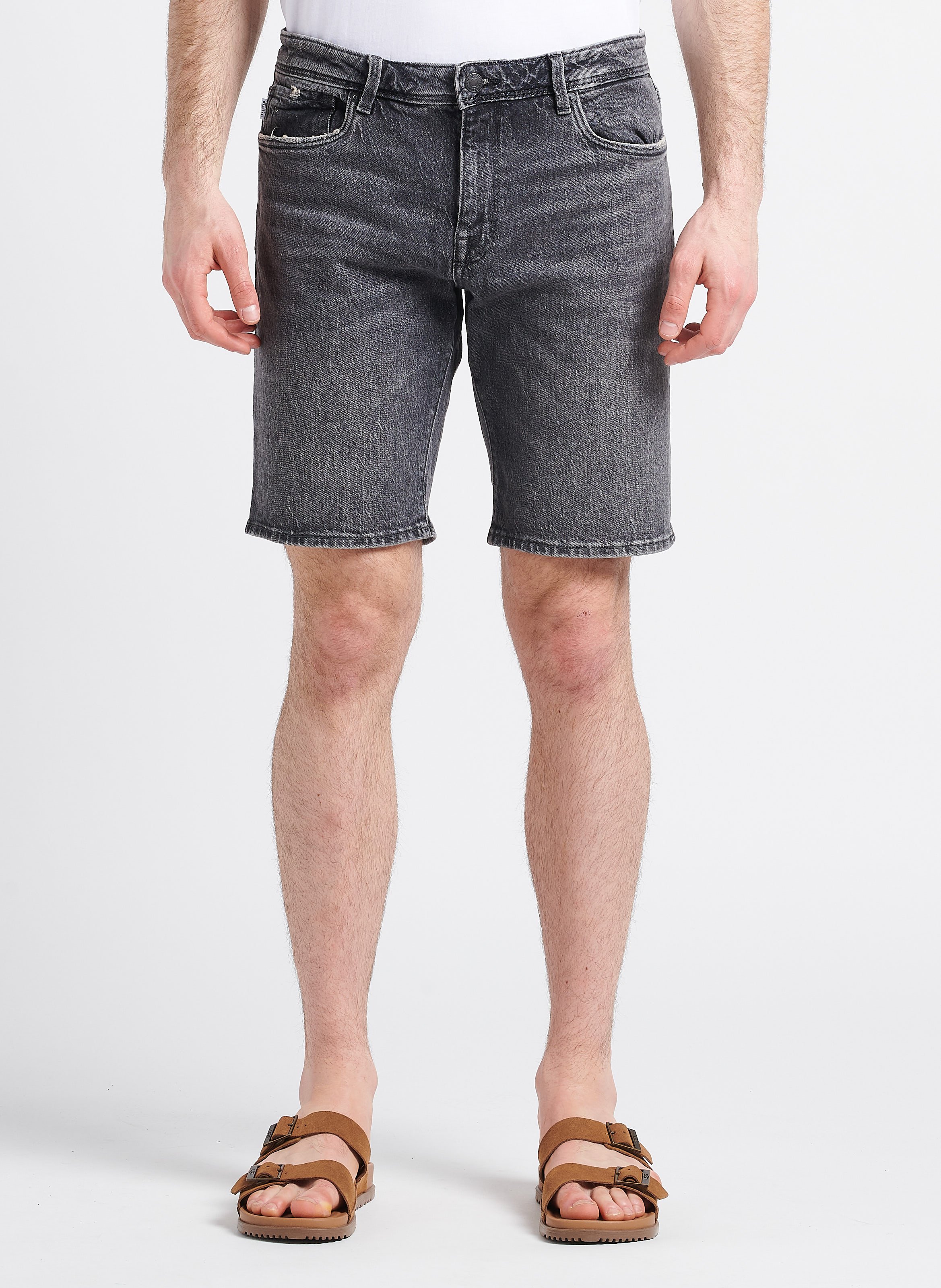 Short regular-fit en coton bio SELECTED Noir