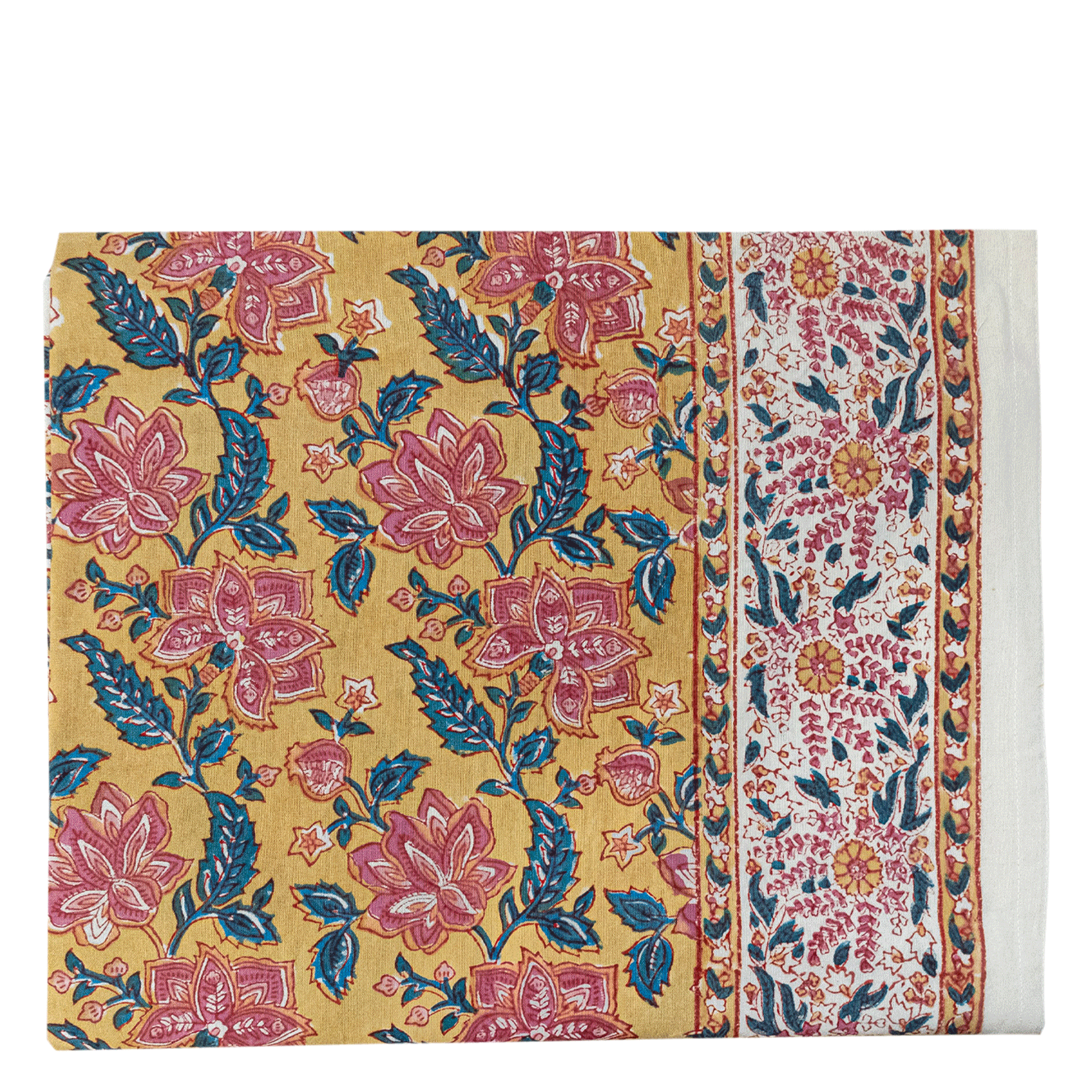 Nappe en coton imprimé  JauneJAMINI