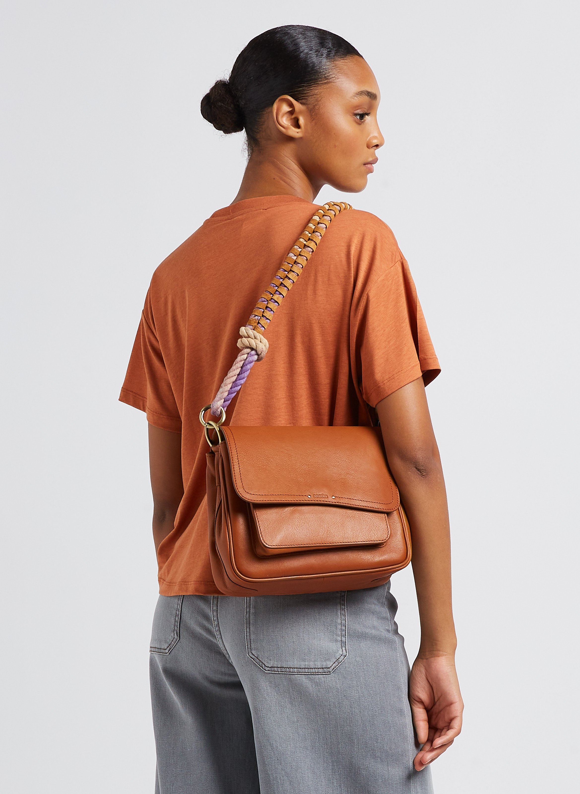 Brown Leather shoulder bag