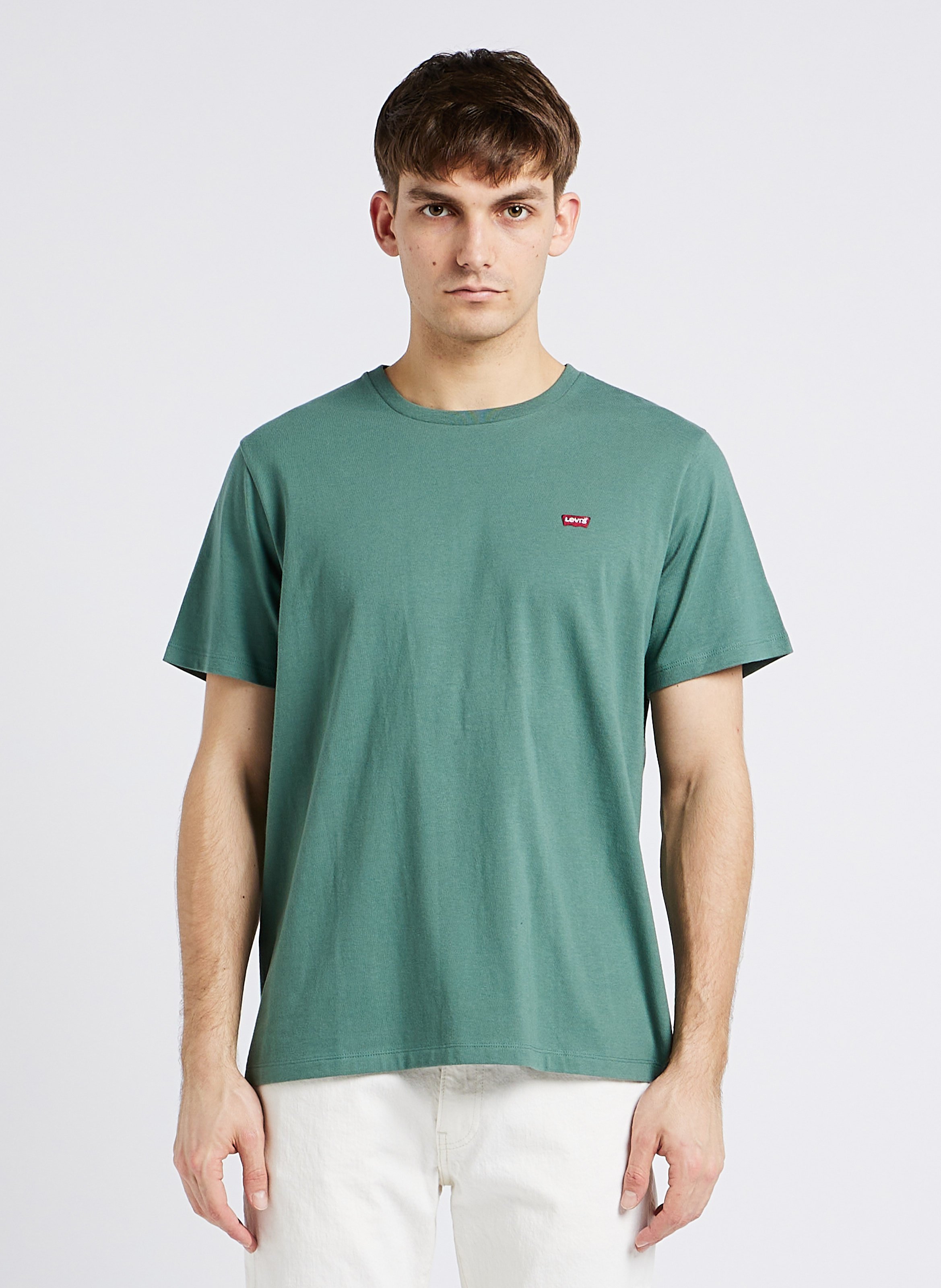 Rundhals-t-shirt Aus Baumwolle, Regular Fit Dark Forest Levi