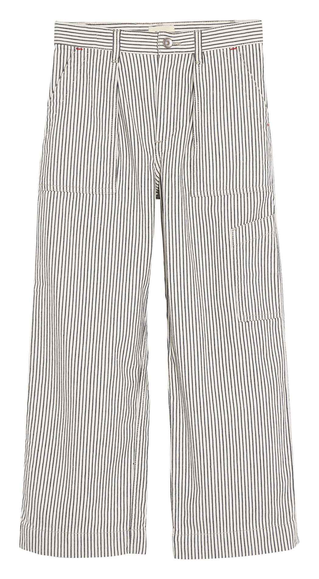 Striped straight-leg pants BELLEROSE Blue