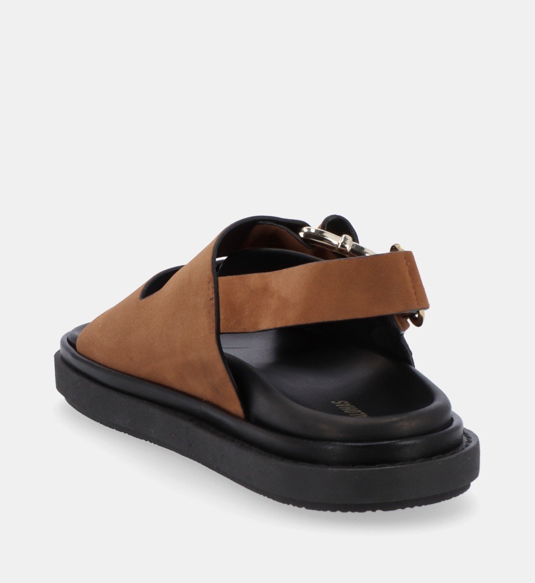 Aouda flat leather sandals ALOHAS Brown