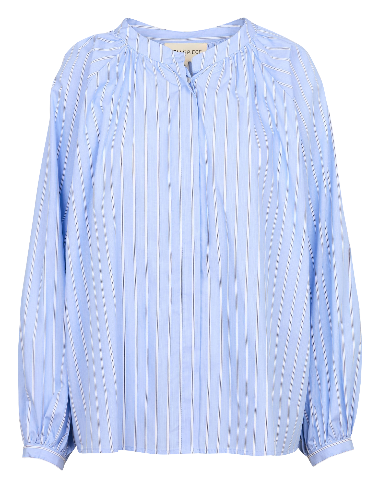 Loose-fit printed cotton shirt BELLEPIECE Blue