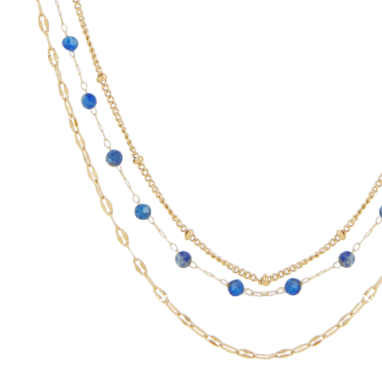Layered necklace AU PRINTEMPS PARIS Blue