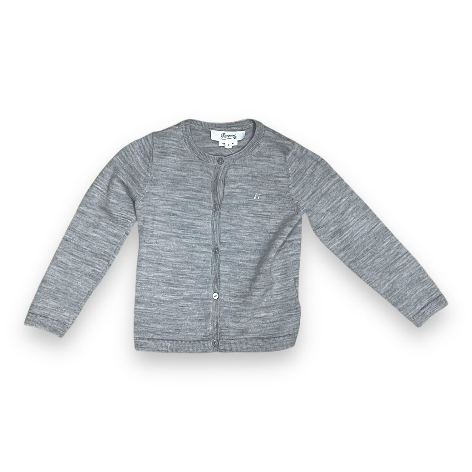 Grey Kids Cardigan - 3 years BONPOINT - Seconde Main Grey