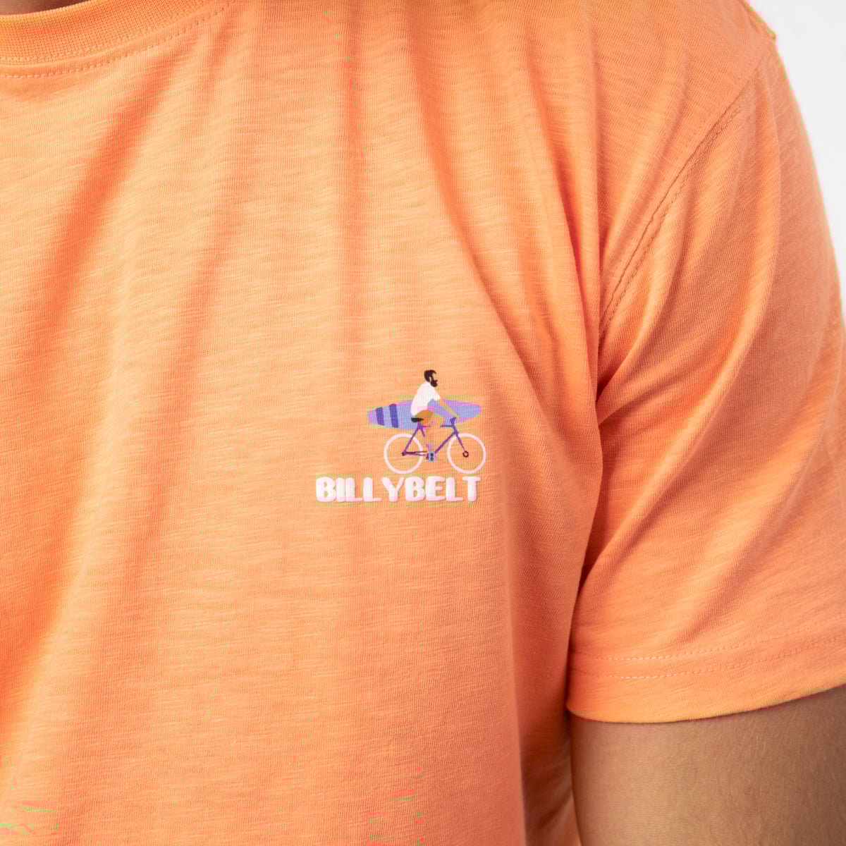 Organic cotton vintage T-shirt BILLYBELT Orange