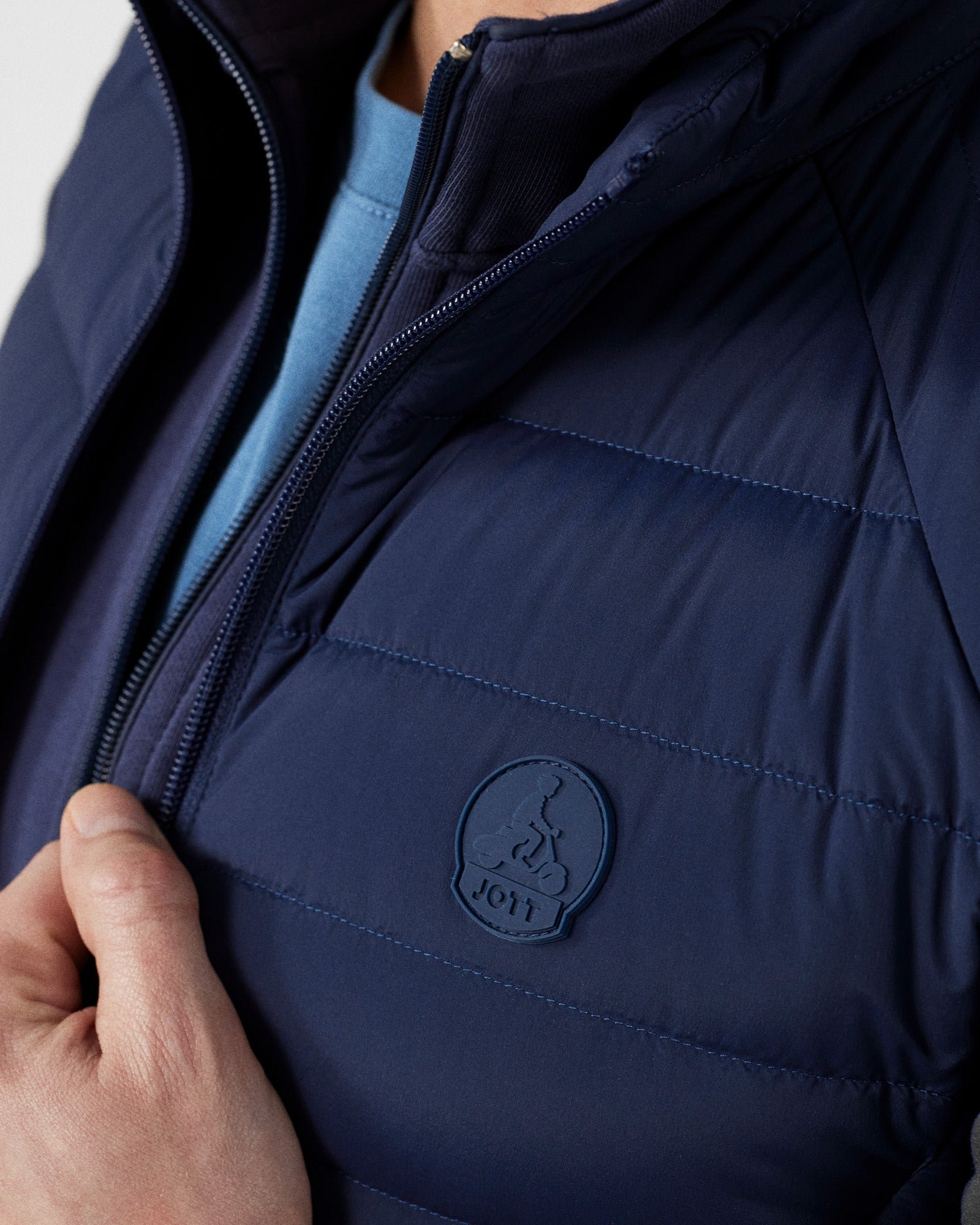 Stretch sleeveless puffer jacket Arafo JOTT Blue