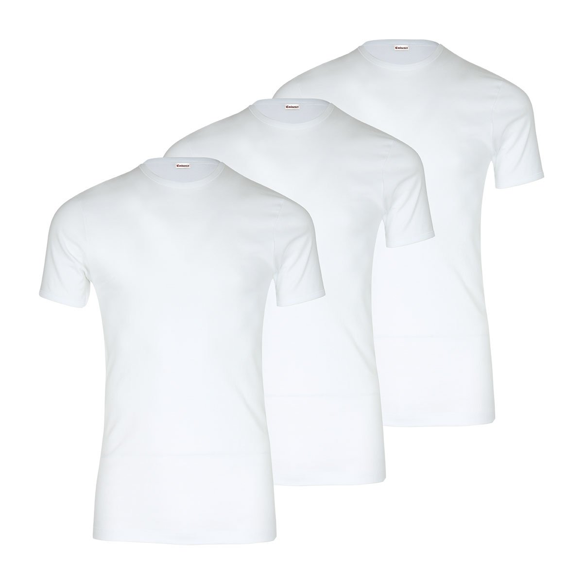 Les Classiques pack of 3 round-neck T-shirts EMINENCE White