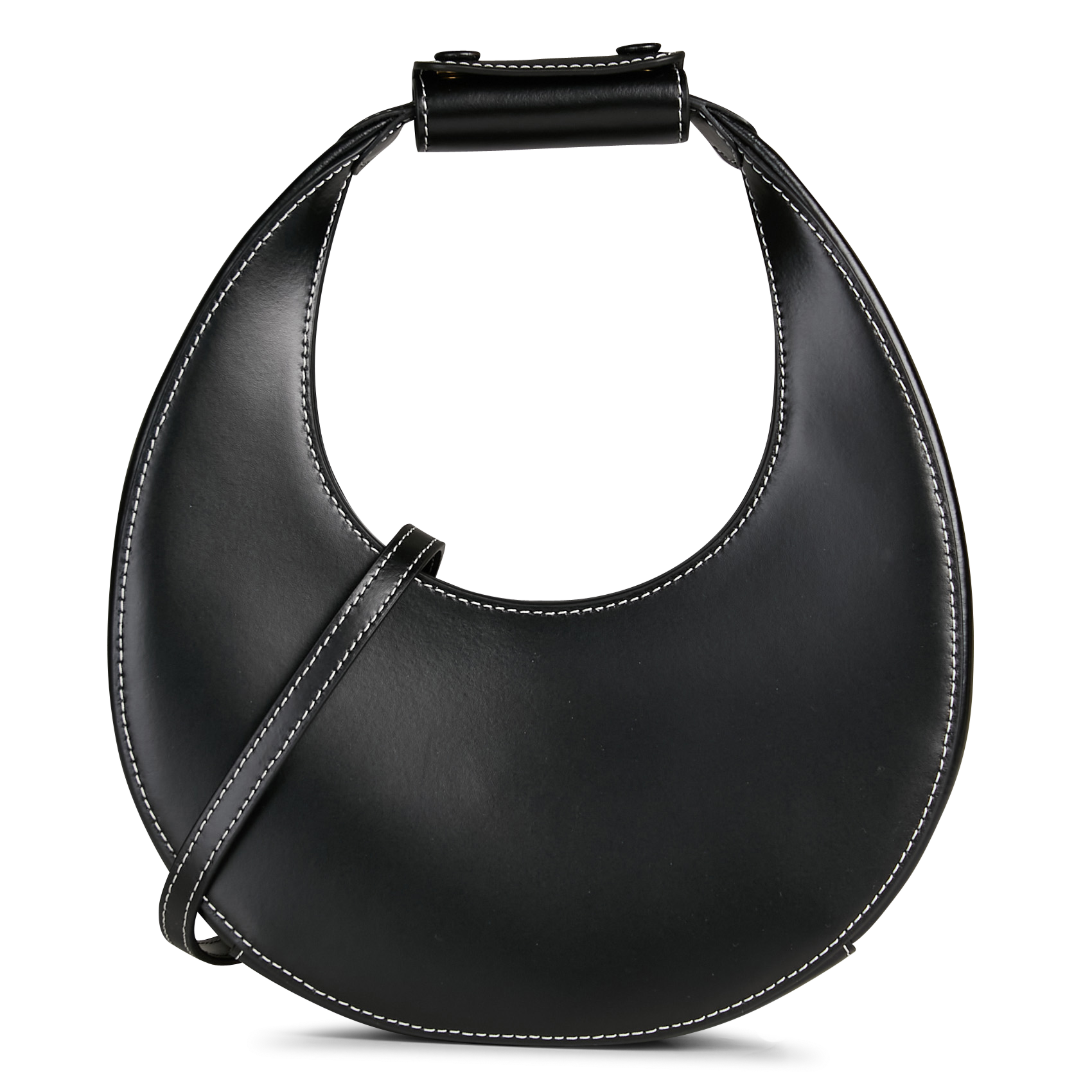 Dori leather shoulder bag STAUD Black