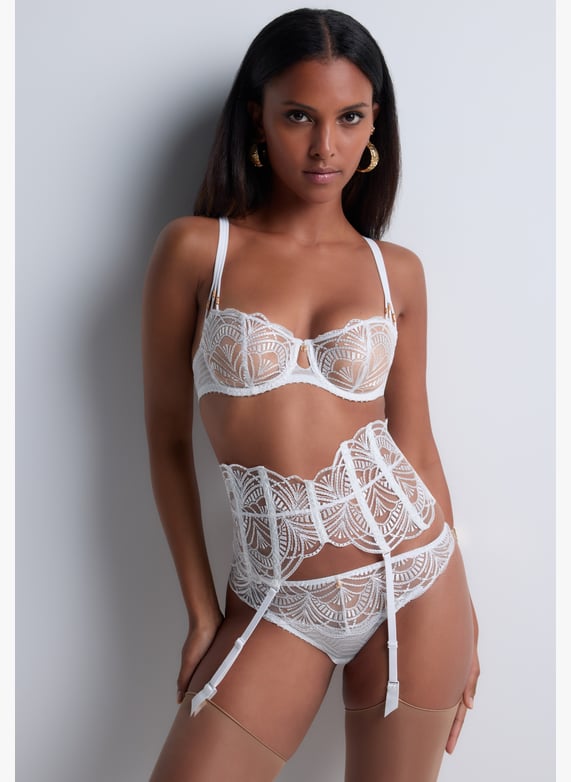 Underwired demi-cup bra | White by AUBADE Underwired demi-cup bra White