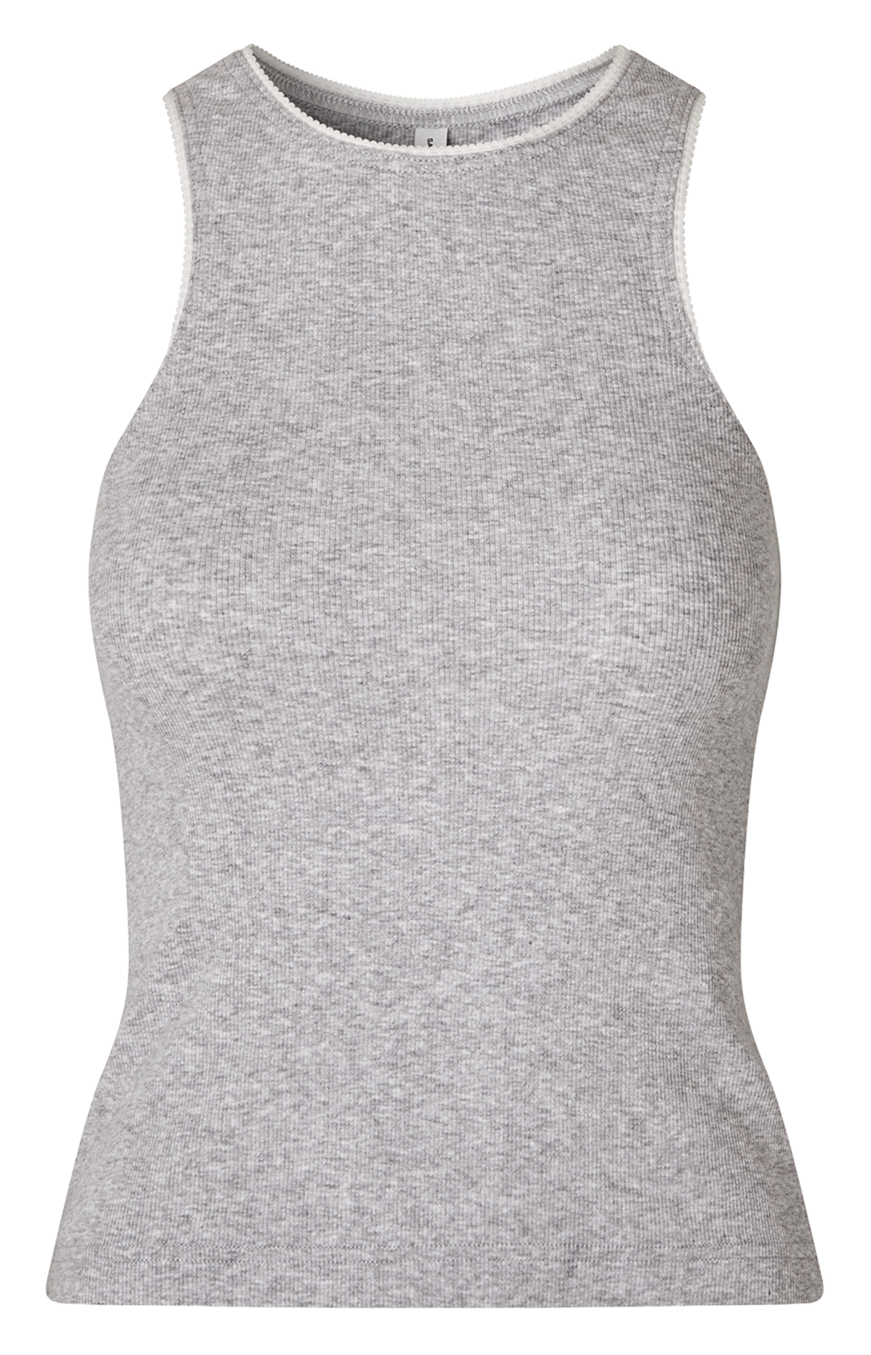 Débardeur col rond en coton bio mélangé SAMSOE SAMSOE Argent